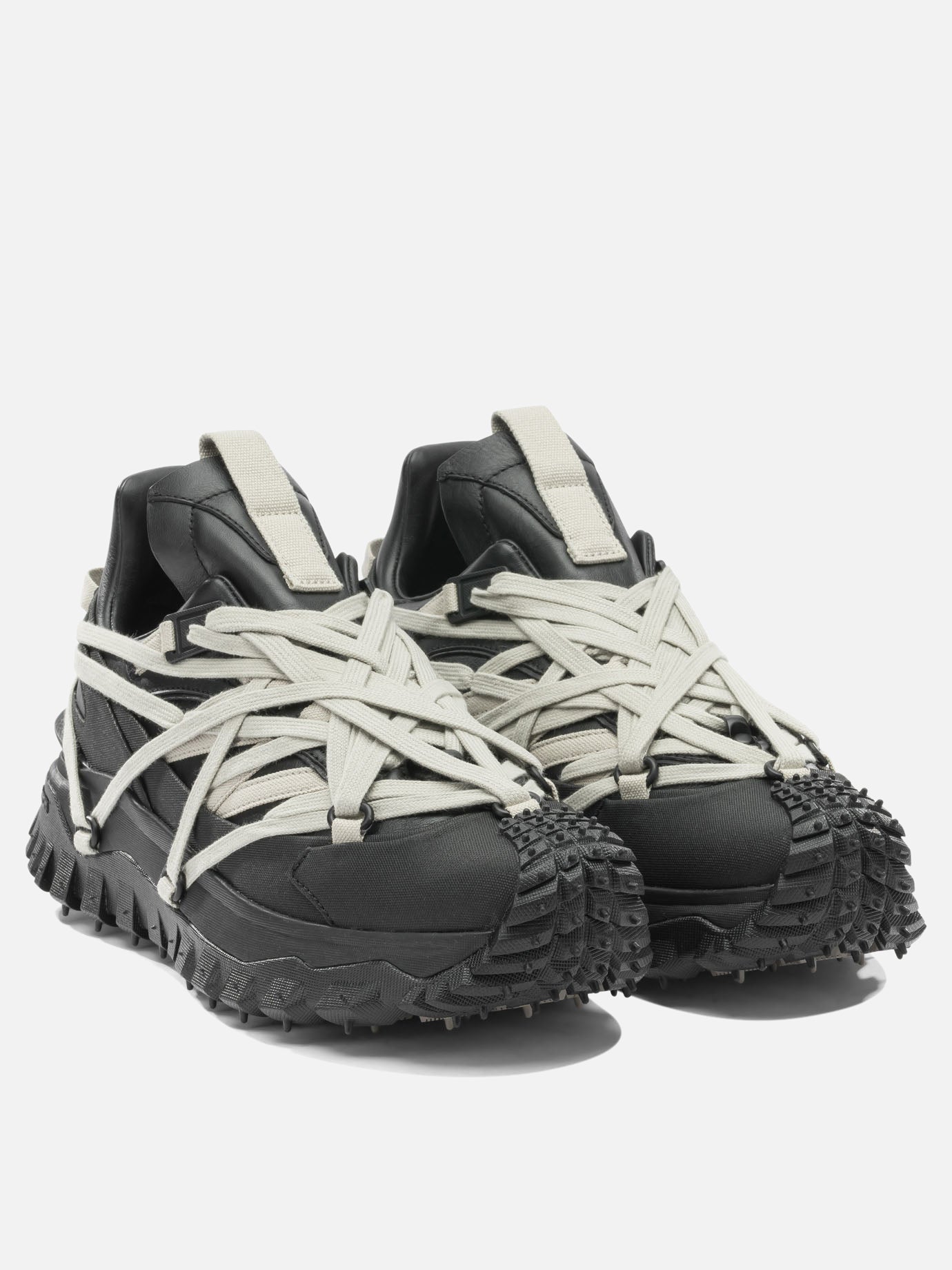 Low top sneakers 100% cow leather - 100% rubber fiber  Black - Rick Owens Men | PDP | VIETTI Online Store | Zoom-Modal_2
