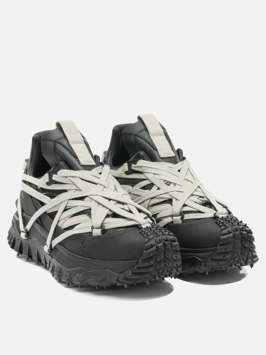 Low top sneakers 100% cow leather - 100% rubber fiber  Black - Rick Owens Men | VIETTI Online Store | 2
