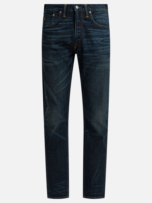 Straight-leg jeans Solid colour  Blue - RRL by Ralph Lauren Men | PDP | VIETTI Online Store 
