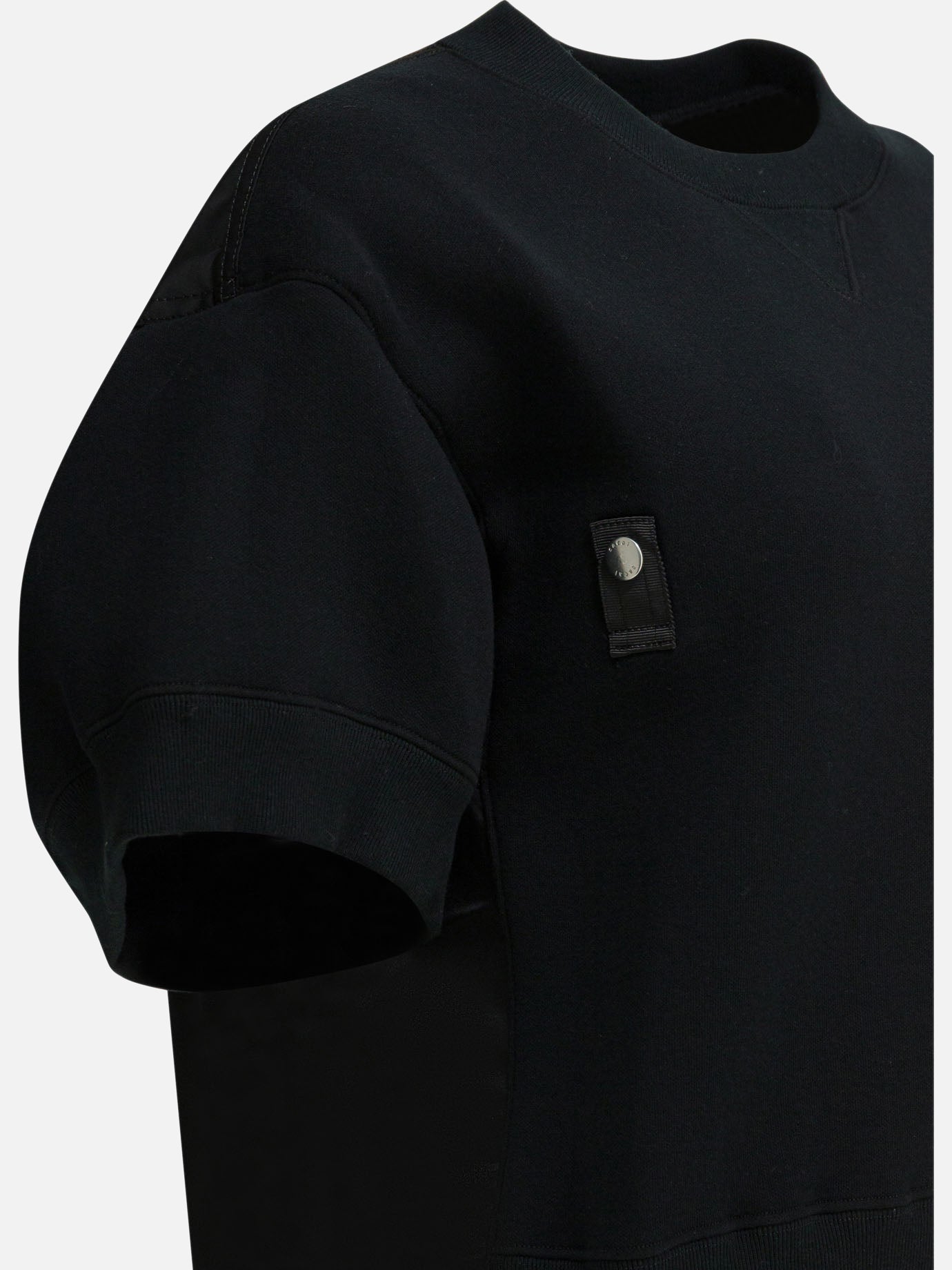 Crewneck t-shirts Solid colour  Black - Sacai Women | PDP | VIETTI Online Store | thumbnail_4