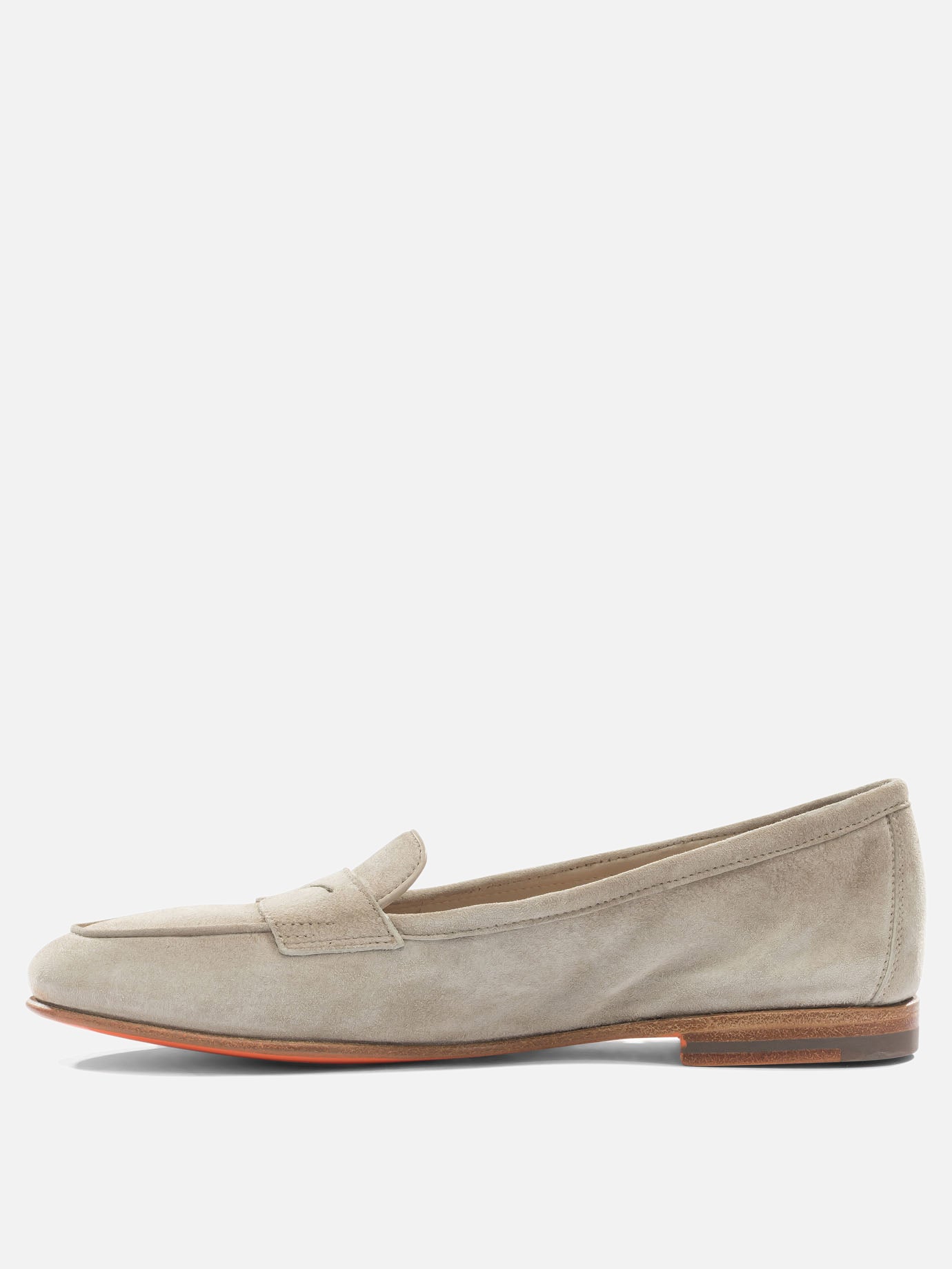 Loafers 100% suede - 100% leather  Beige - Santoni Women | PDP | VIETTI Online Store | Zoom-Modal_3
