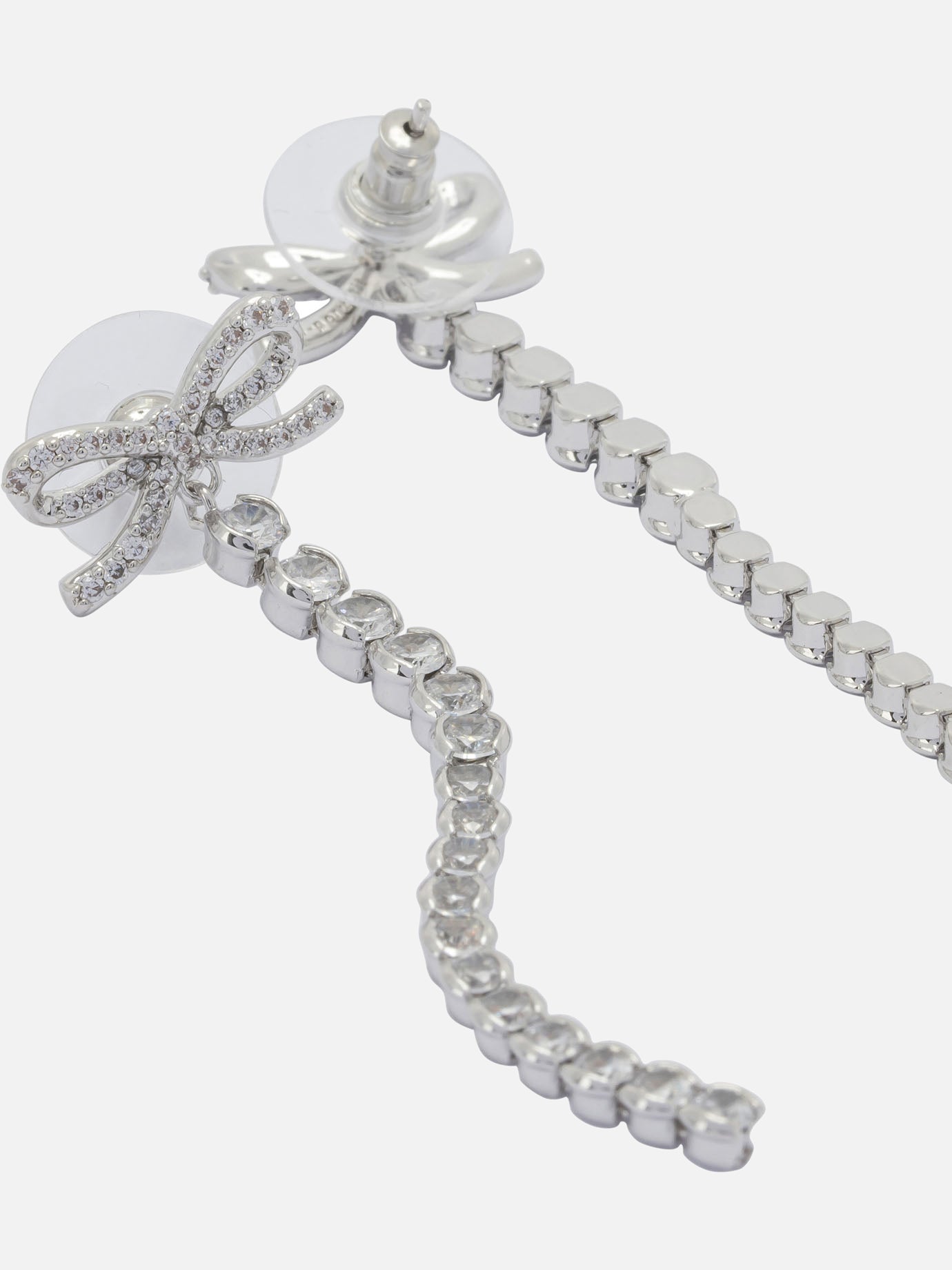 Earrings 100% brass  Silver - Self-portrait Women | PDP | VIETTI Online Store | thumbnail_2