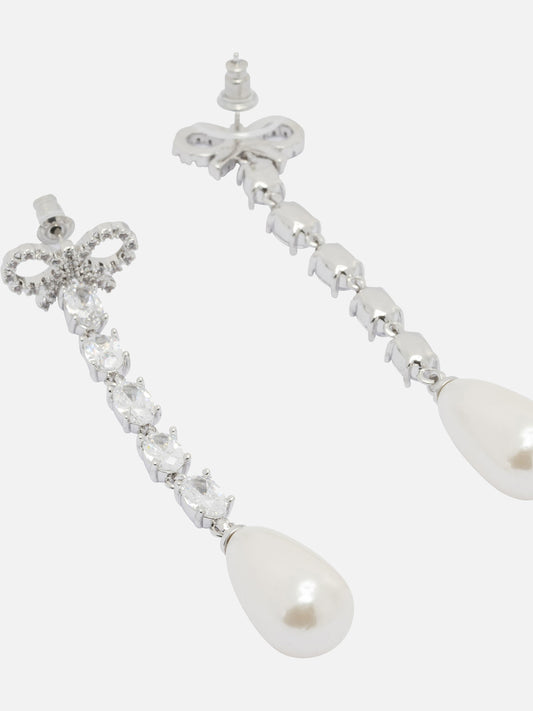 Earrings 100% brass  Silver - Self-portrait Women | PLP | VIETTI Online Store | 2
