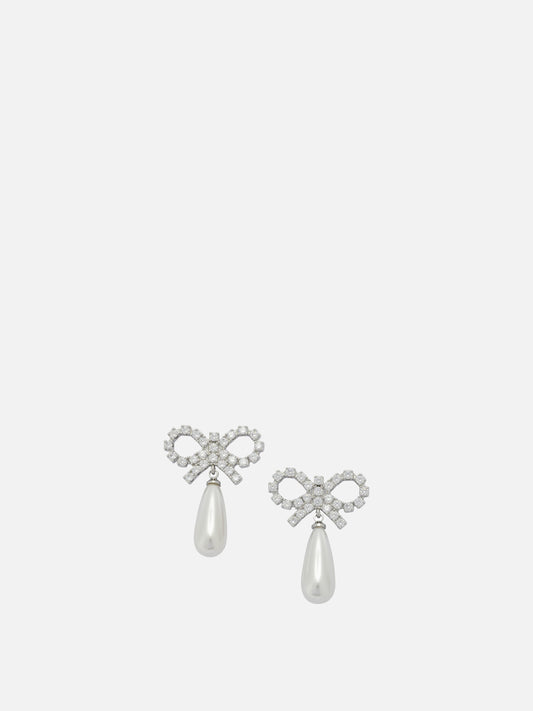 Earrings 100% brass  White - Self-portrait Women | PLP | VIETTI Online Store 
