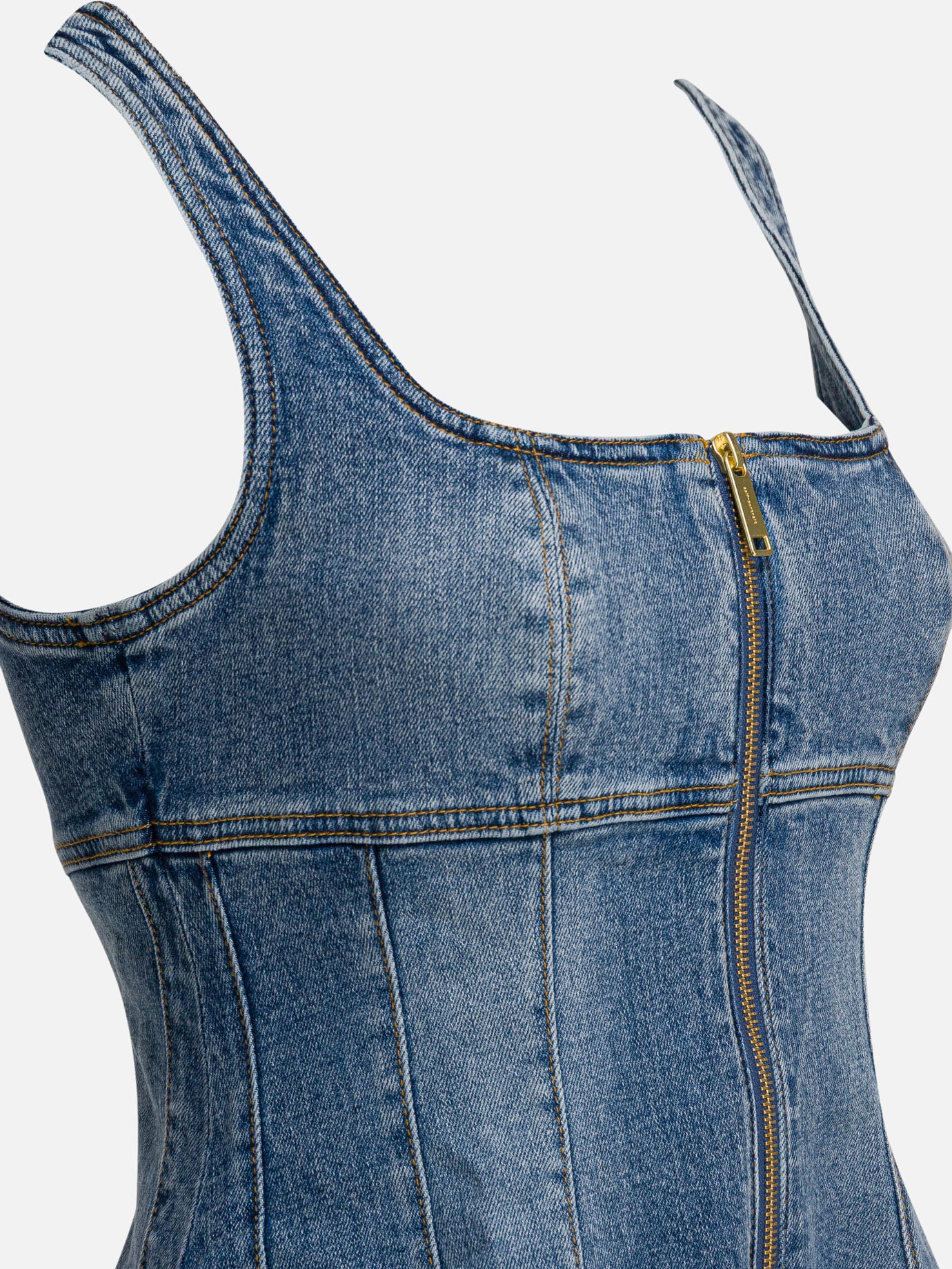 Mini dresses Solid colour  Blue - Self-portrait Women | PDP | VIETTI Online Store | Zoom-Modal_4
