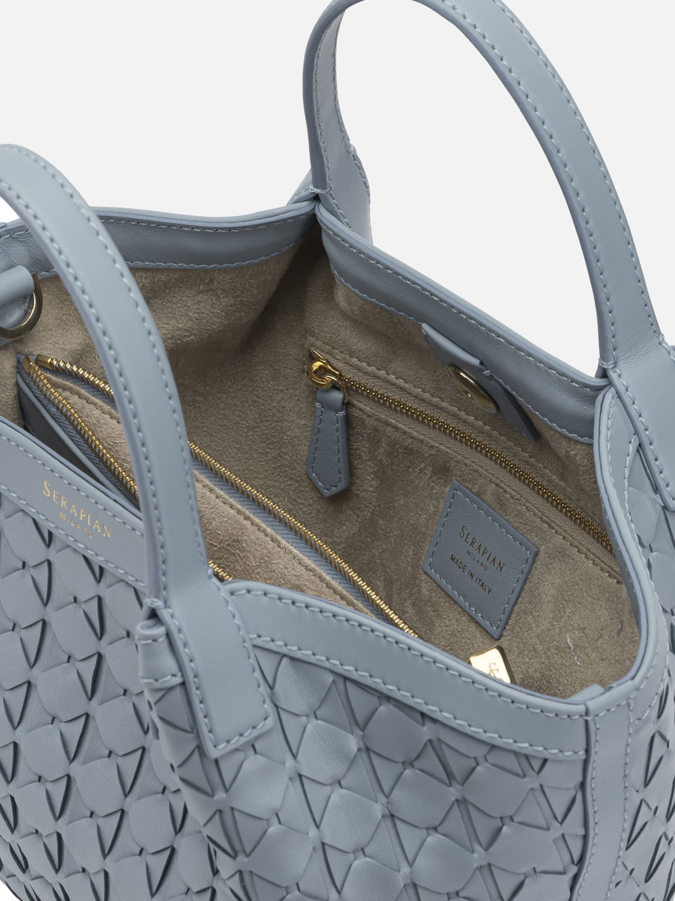 Small bags 100% nappa leather  Light blue - Serapian Women | PDP | VIETTI Online Store | thumbnail_5