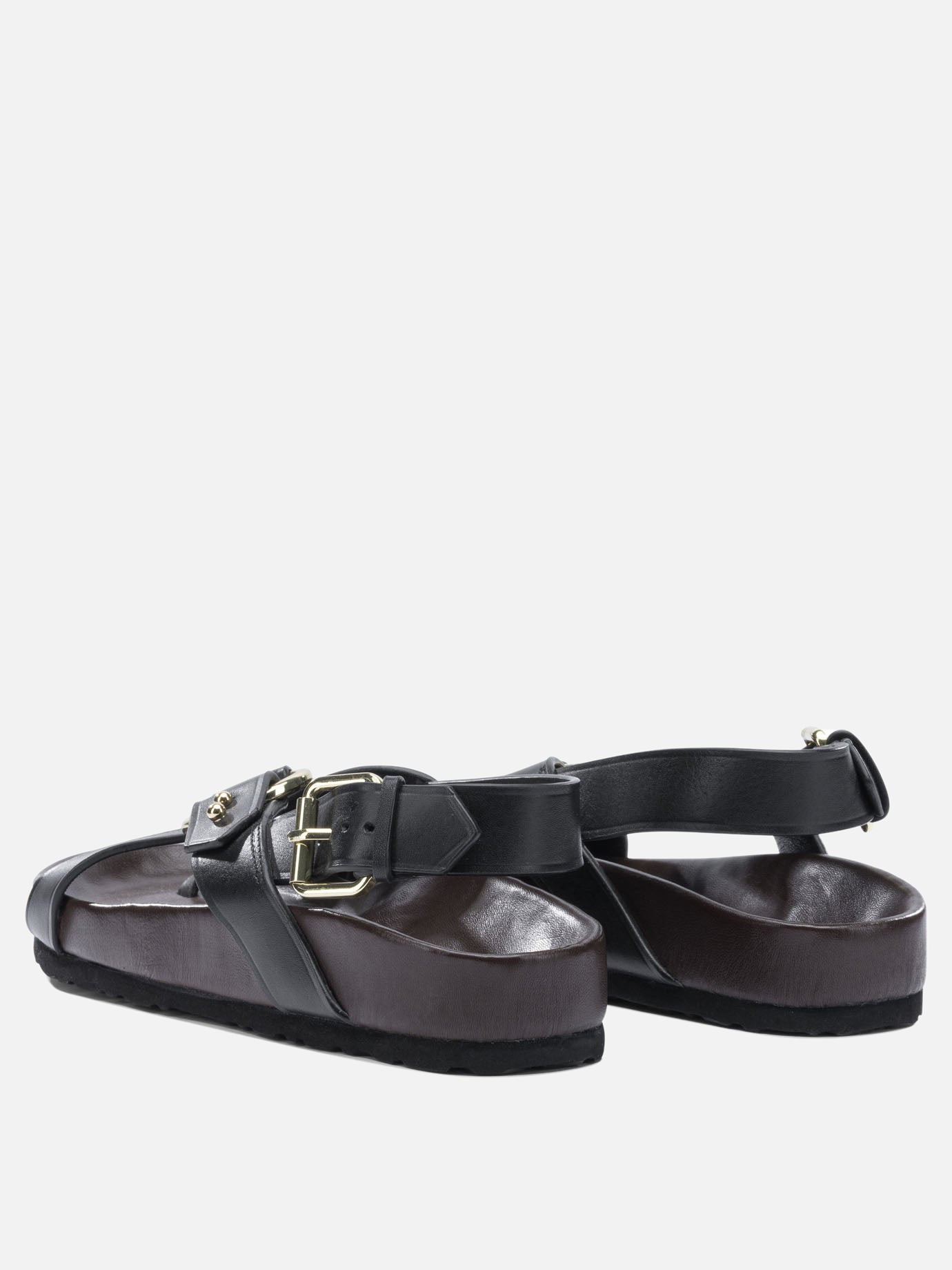 Flat sandals 100% leather - 100% rubber  Black - Soeur Women | PDP | VIETTI Online Store | Zoom-Modal_4
