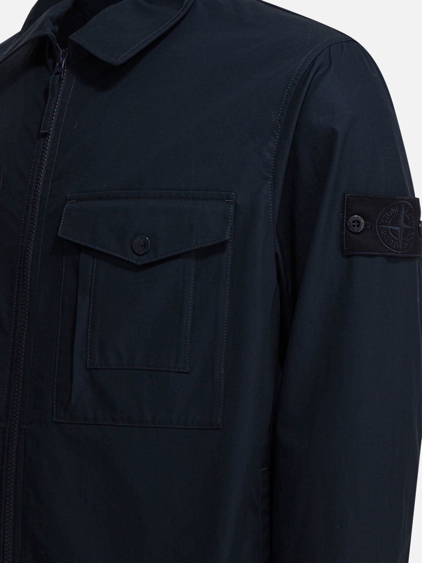 Quilted & Utility Jackets Solid colour  Blue - Stone Island Men | PDP | VIETTI Online Store | Zoom-Modal_3
