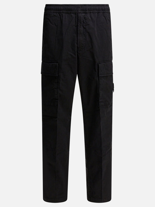 Cargo & parachute trousers 3100020  Black - Stone Island Men | PDP | VIETTI Online Store 
