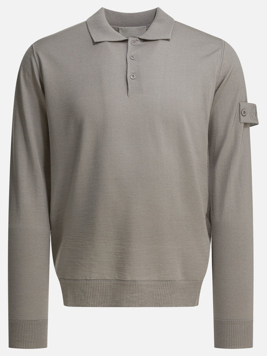 Polo sweater Solid colour  Grey - Stone Island Men | PLP | VIETTI Online Store 
