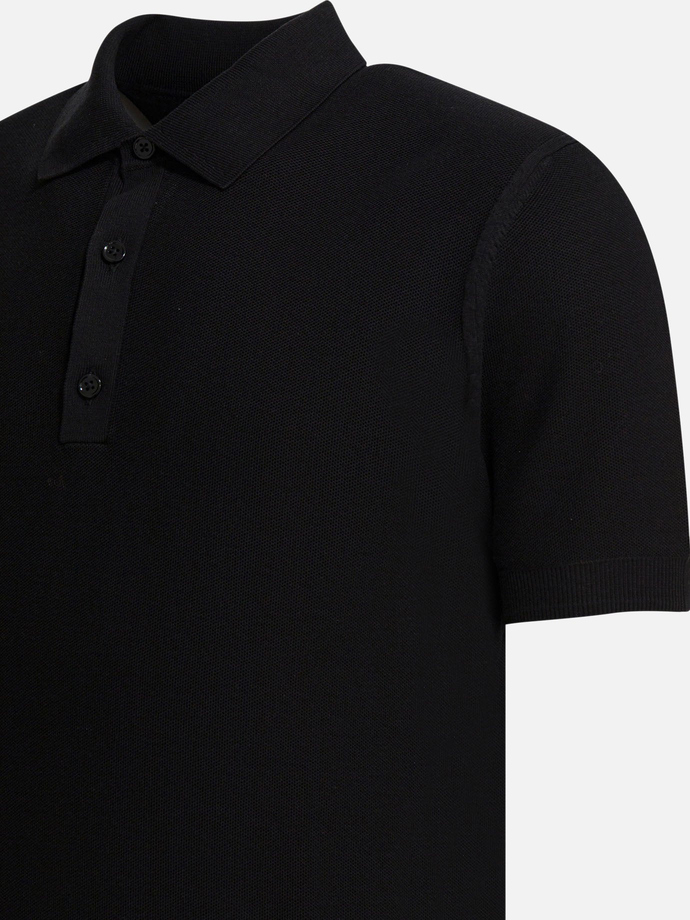 Polo con bottoni Solid colour  Nero - Tom Ford Uomo | PDP | VIETTI Online Store | thumbnail_4