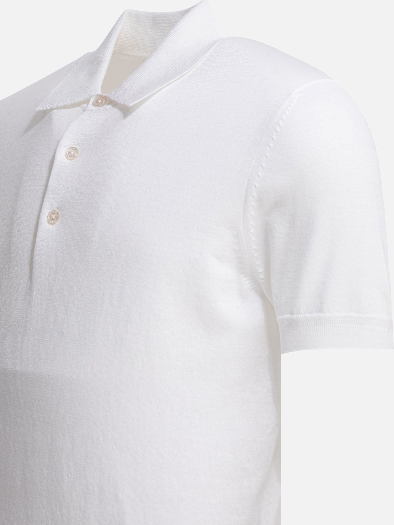 Polo shirts with buttons Solid colour  White - Tom Ford Men | PDP | VIETTI Online Store | Zoom-Modal_4
