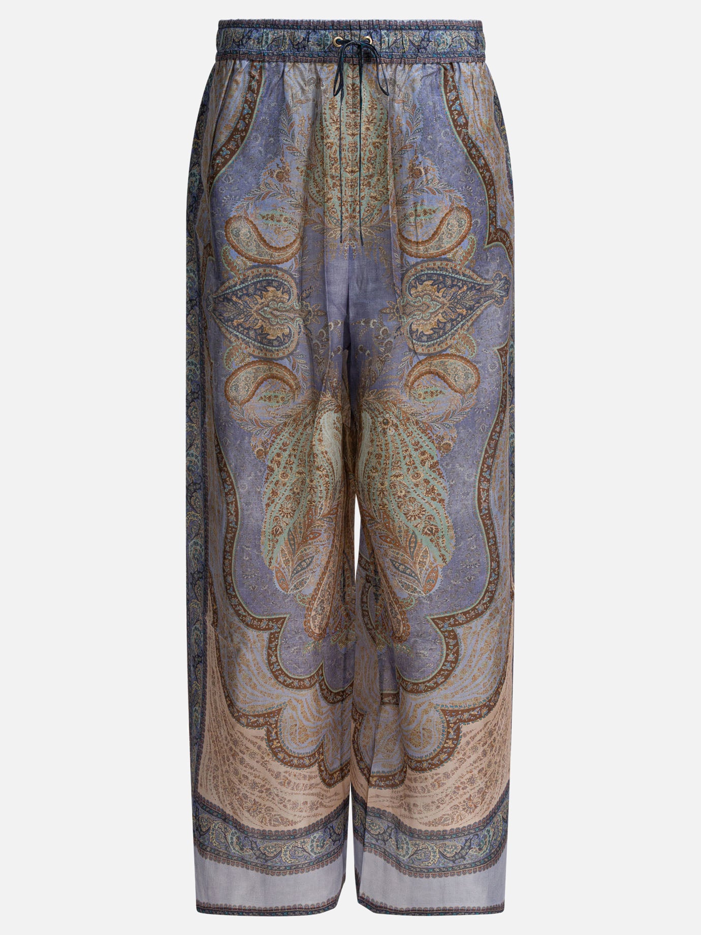 Pantaloni casual Paisley  Azzurro - Zimmermann Donna | PDP | VIETTI Online Store | Zoom-Modal
