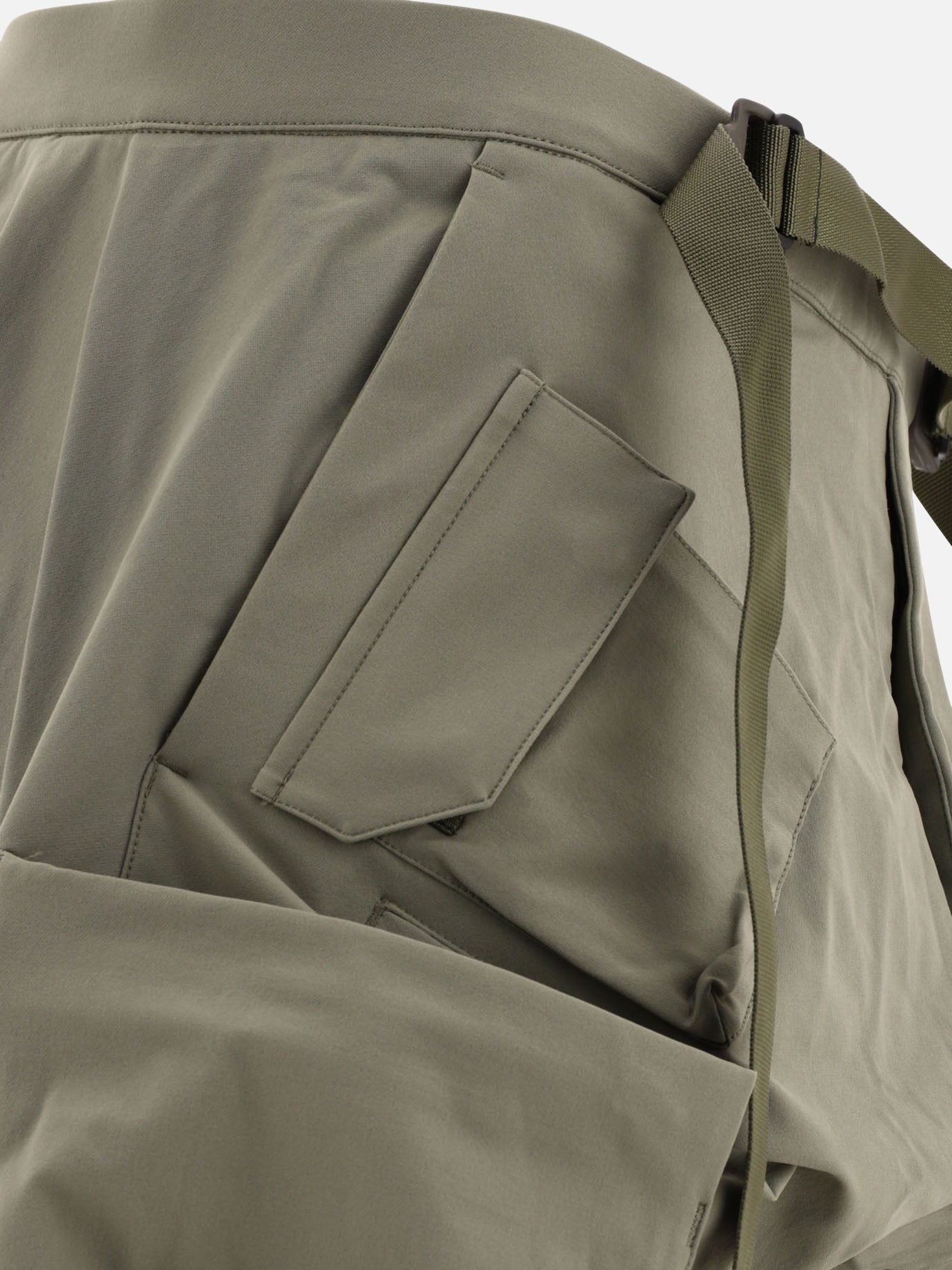 Technical trousers 91% polyamide 9% elastane  Green - Acronym Men | PDP | VIETTI Online Store | thumbnail_4