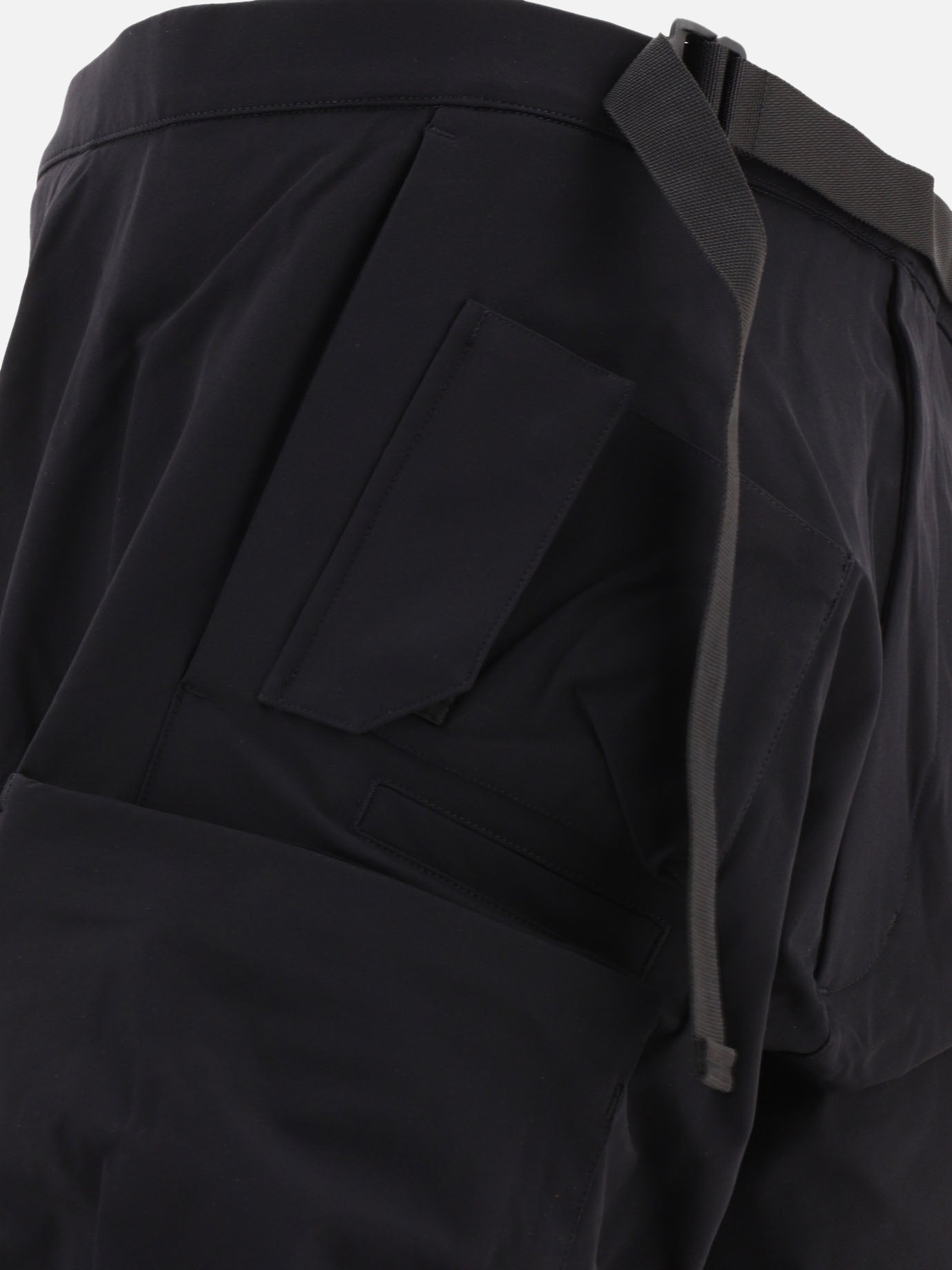 Technical trousers 91% polyamide 9% elastane  Black - Acronym Men | PDP | VIETTI Online Store | thumbnail_4