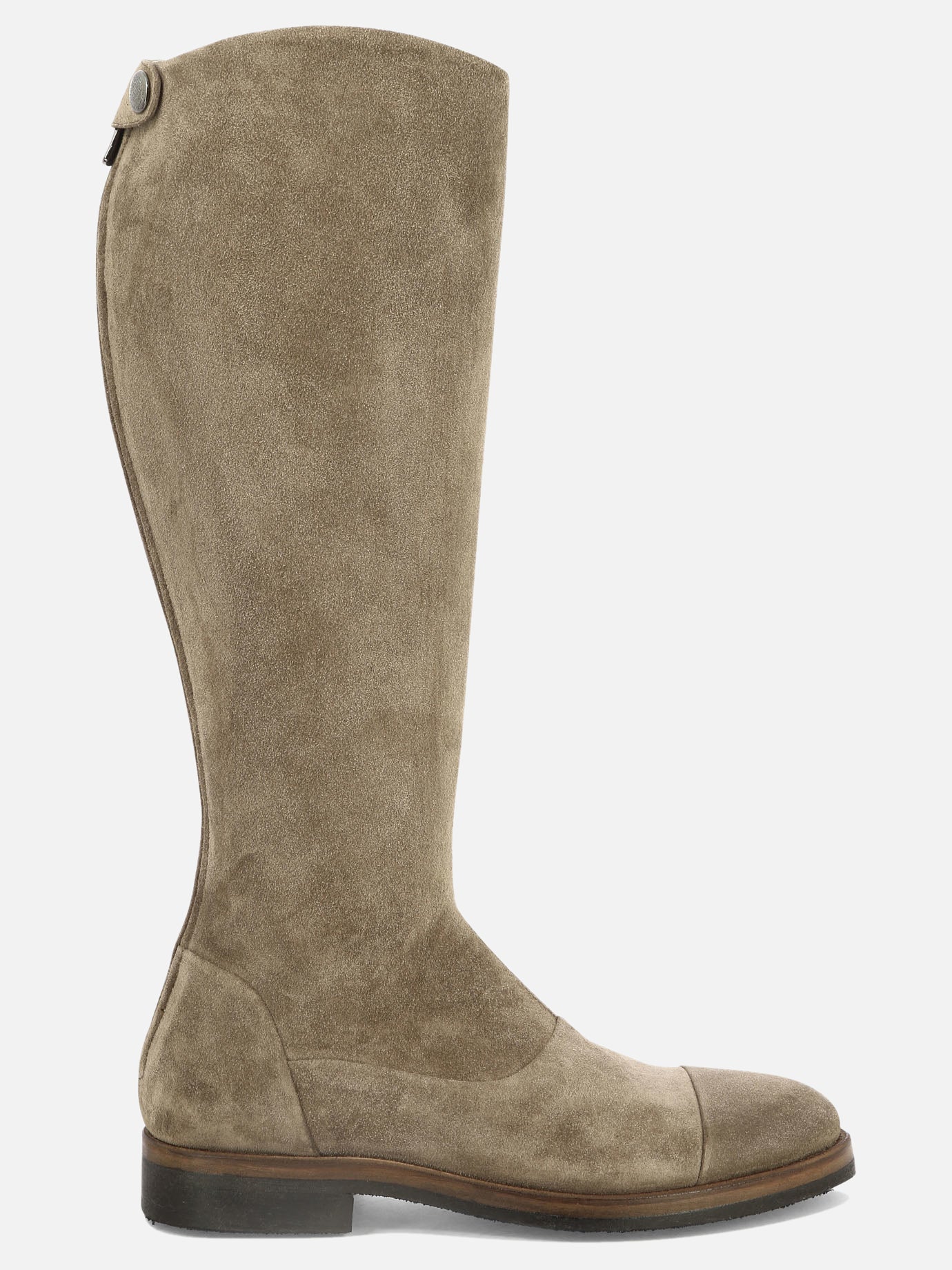 Knee-high 100% scamosciato - 100% gomma  Brown - Alberto Fasciani Women | PDP | VIETTI Online Store | thumbnail
