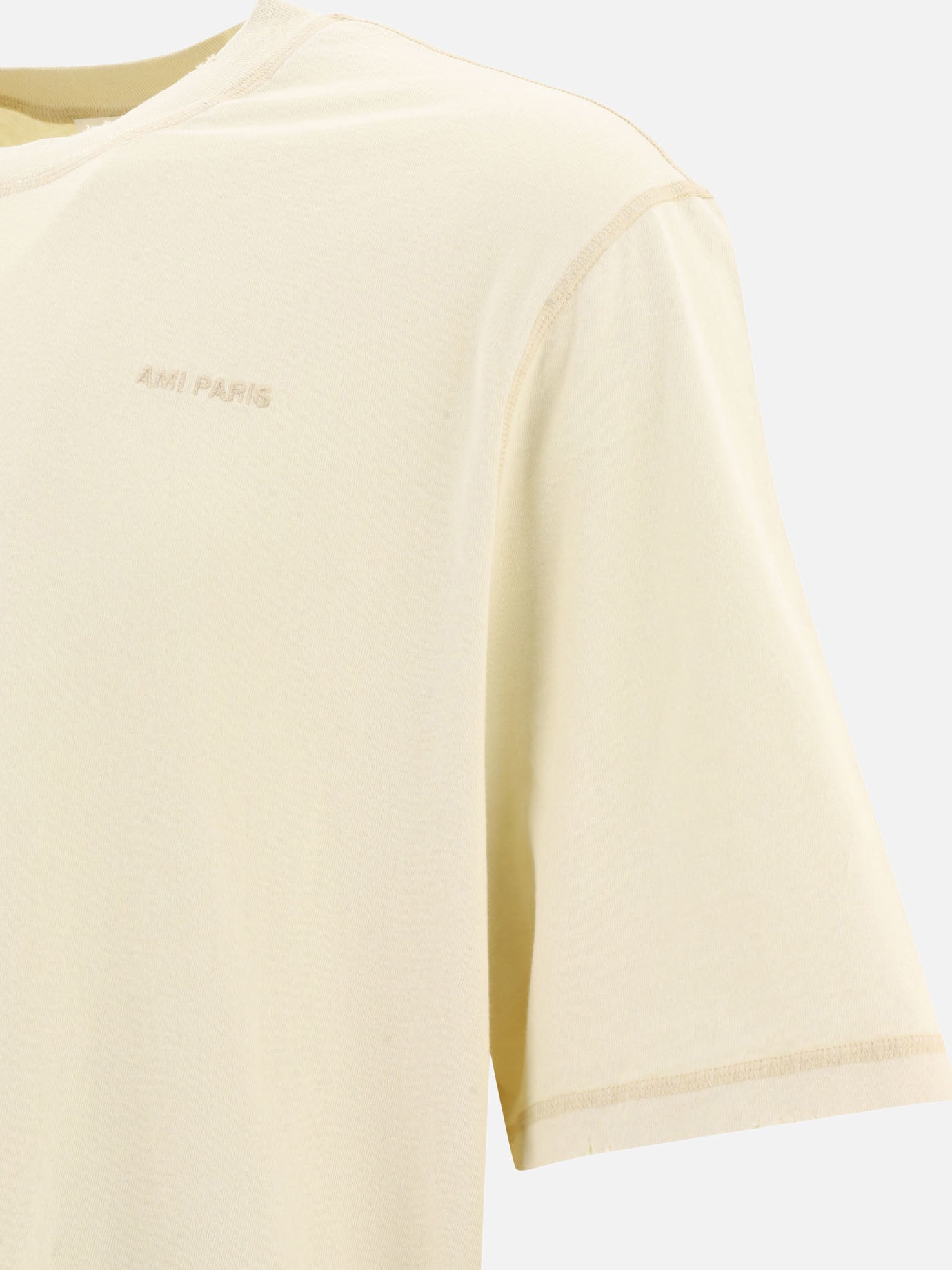 Crewneck t-shirts 100% cotton  White - Ami Paris Men | PDP | VIETTI Online Store | Zoom-Modal_4
