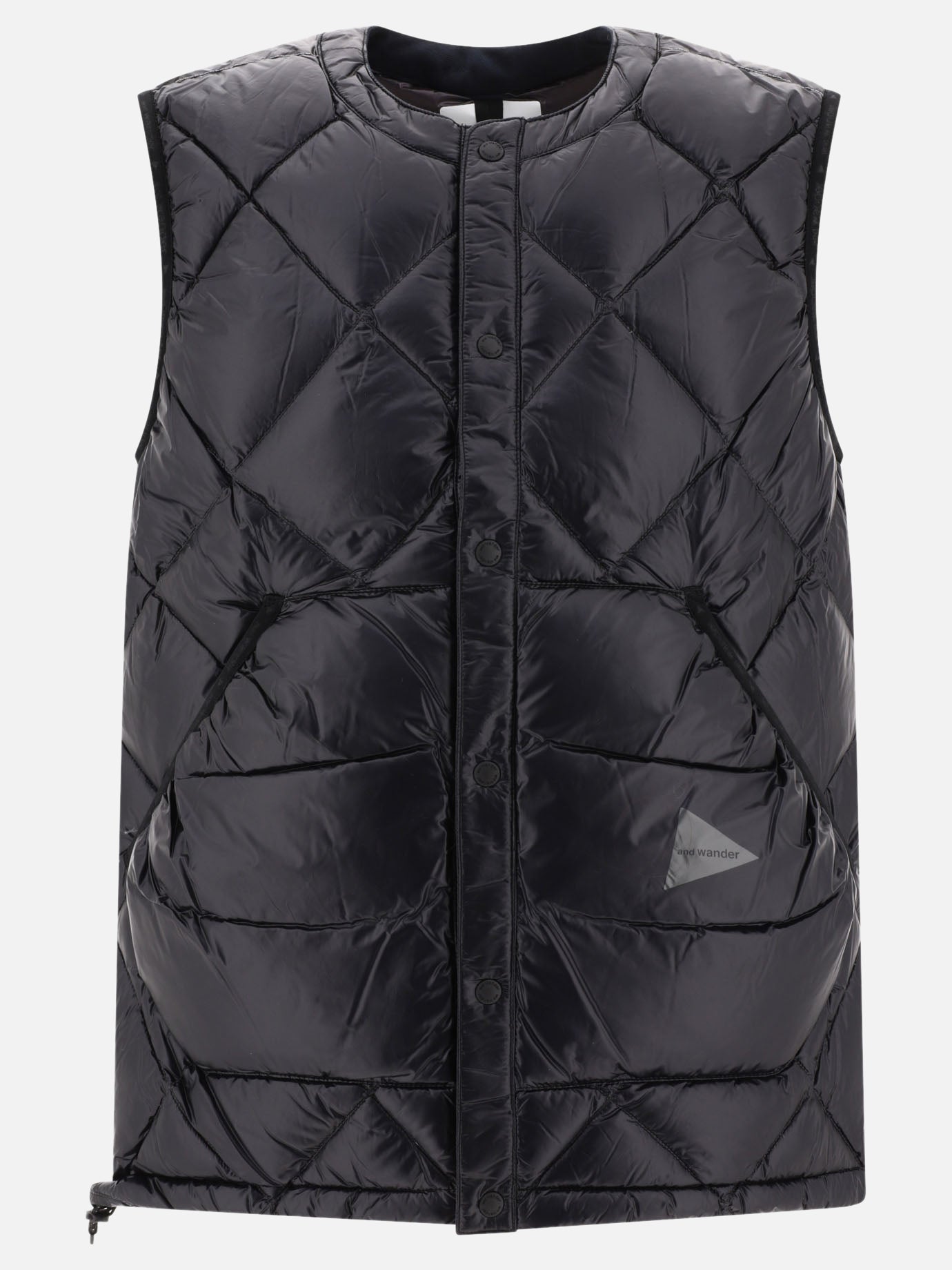 Giacche smanicate 100% nylon - Padding: down and feather  Nero - and Wander Uomo | PDP | VIETTI Online Store | Zoom-Modal
