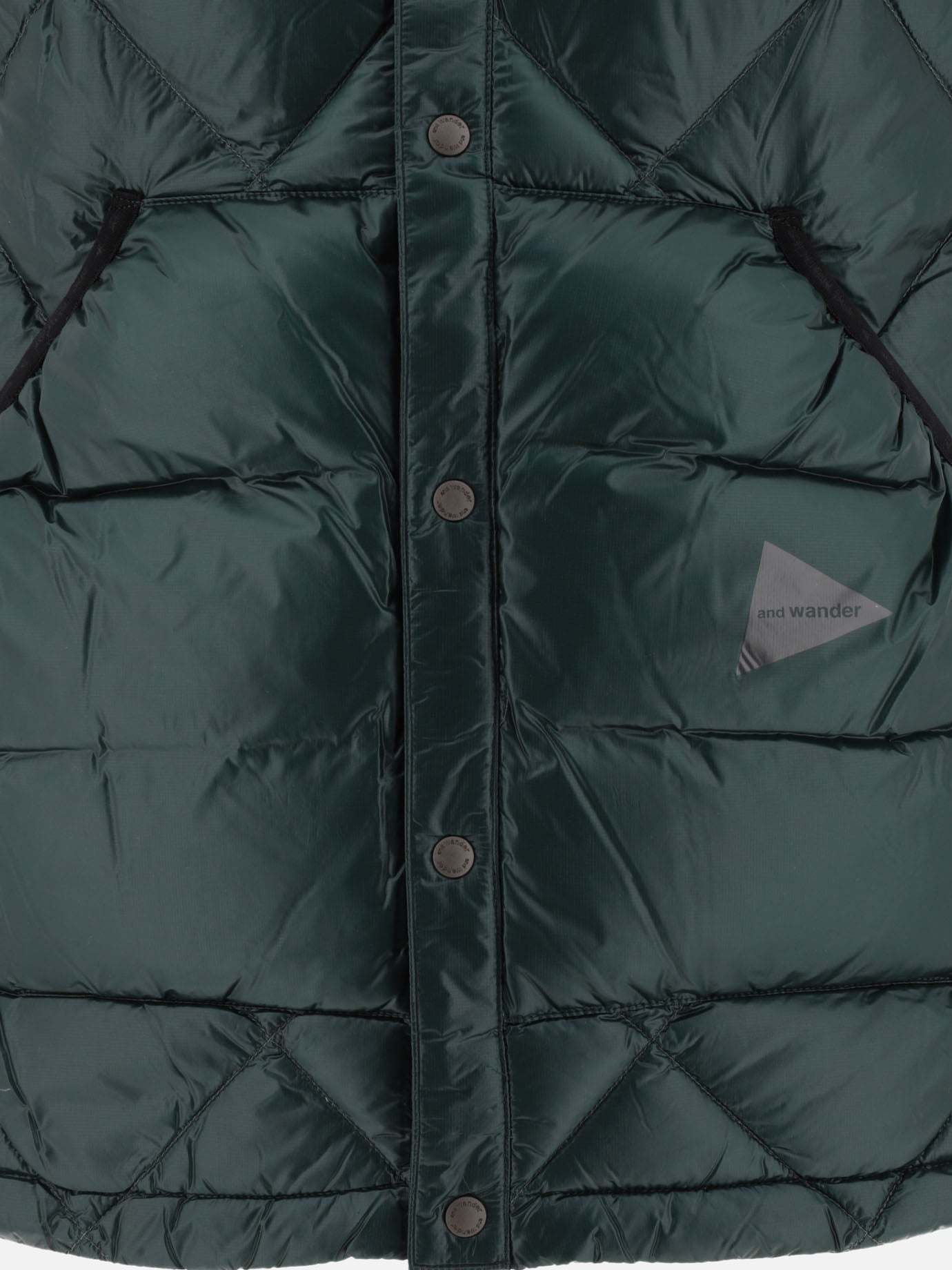 Giacche smanicate 100% nylon - Padding: down and feather  Verde - and Wander Uomo | PDP | VIETTI Online Store | thumbnail_3