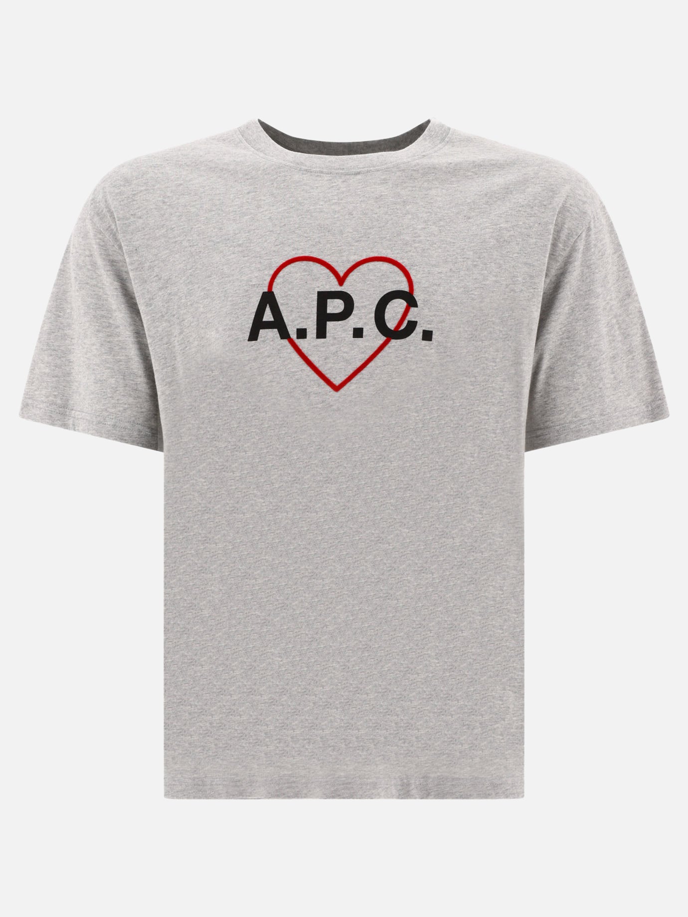 Crewneck t-shirts 100% cotone organico  Grey - A.P.C. Men | PDP | VIETTI Online Store | thumbnail