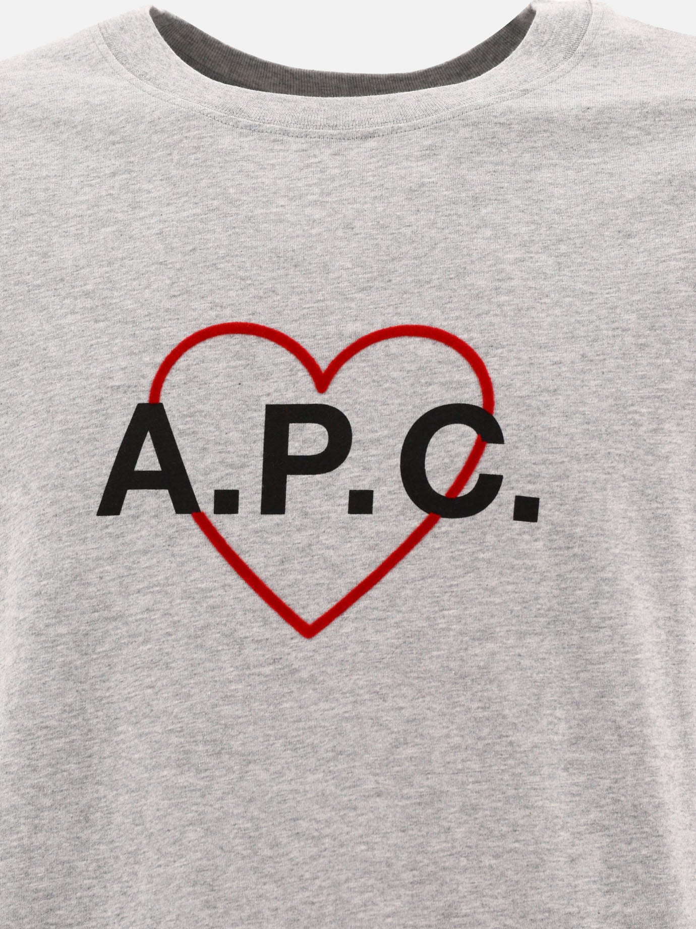 Crewneck t-shirts 100% cotone organico  Grey - A.P.C. Men | PDP | VIETTI Online Store | thumbnail_3