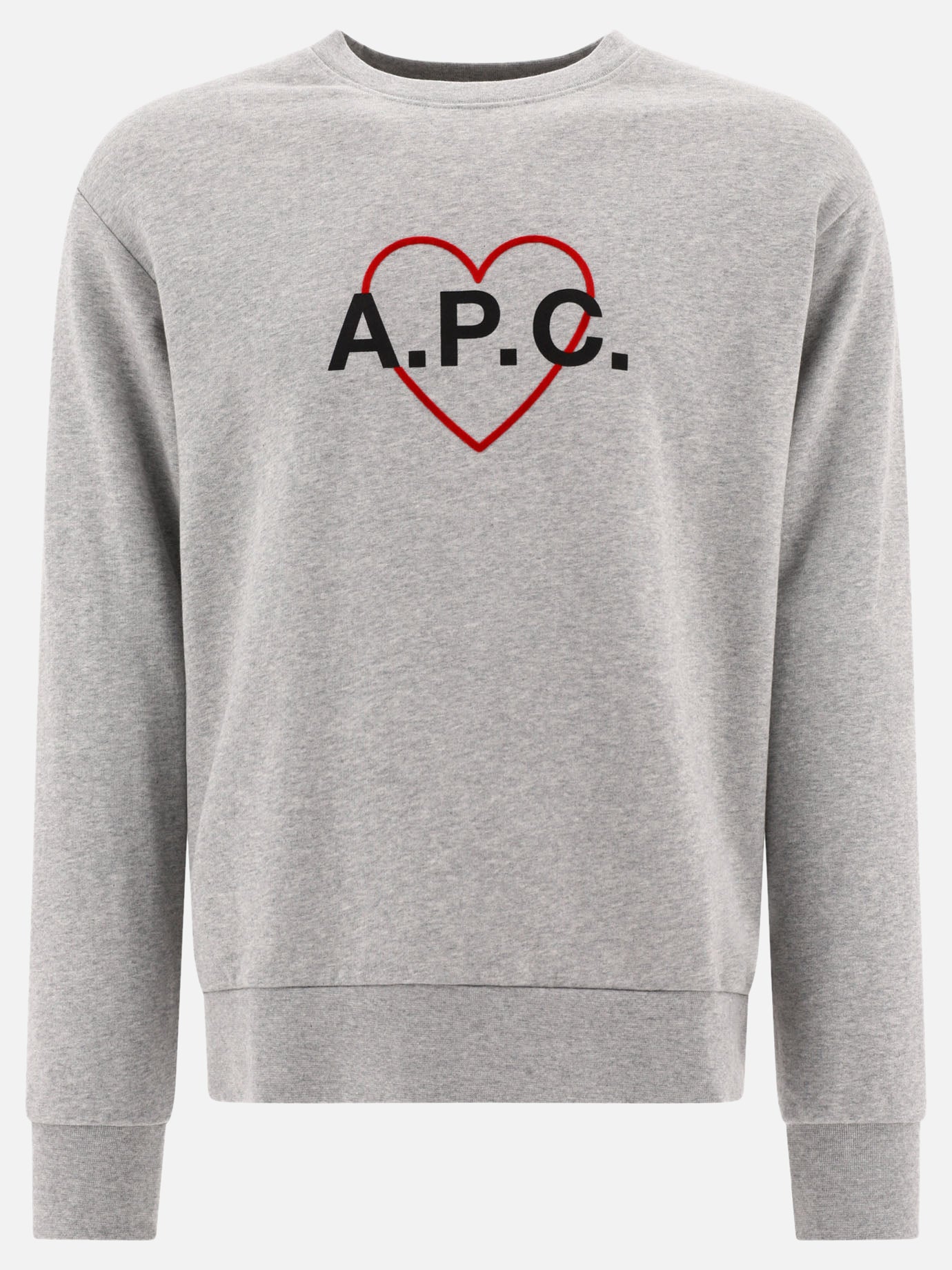 Crewnecks 100% cotone organico  Grey - A.P.C. Men | PDP | VIETTI Online Store | Zoom-Modal
