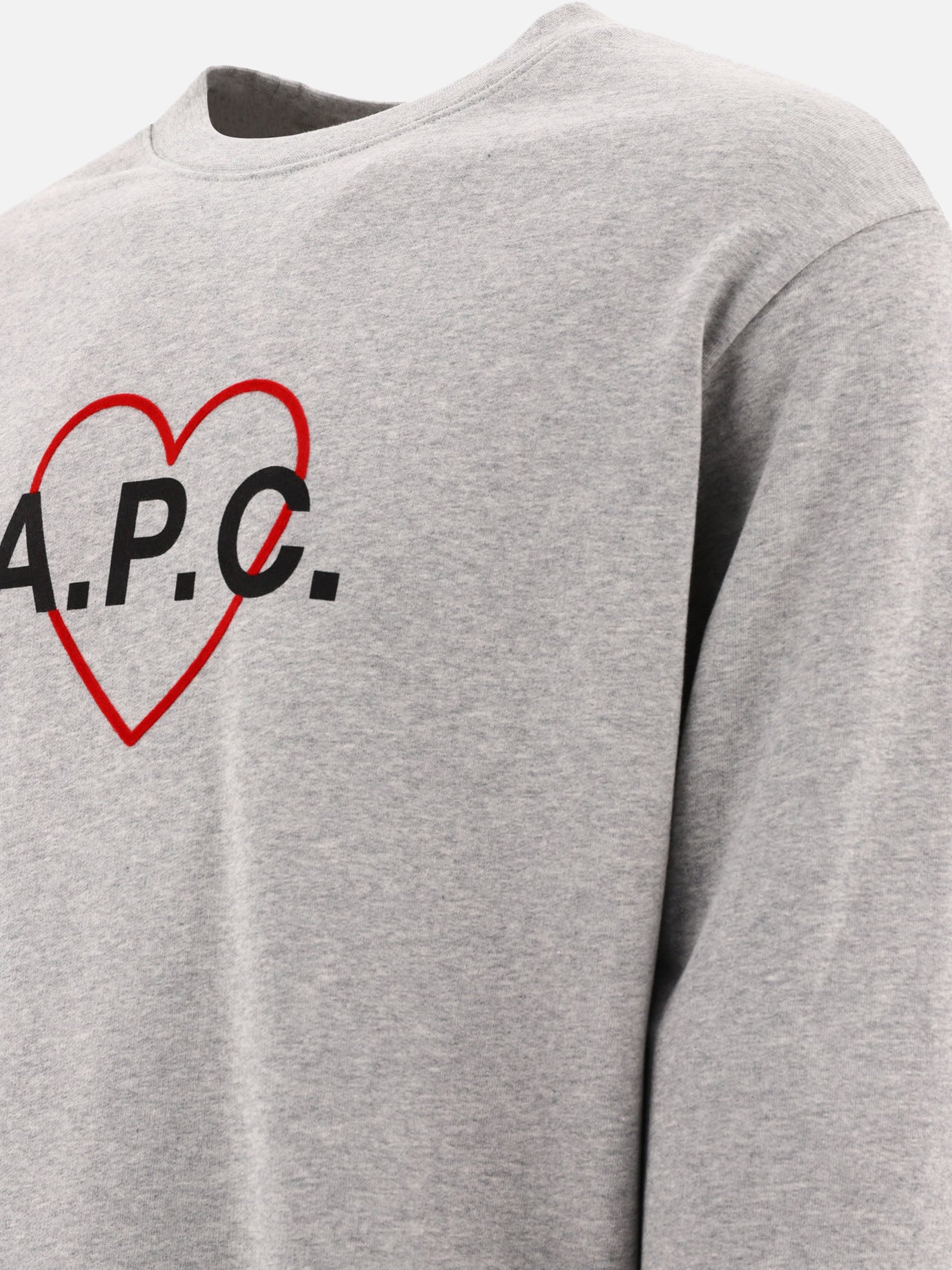 Crewnecks 100% cotone organico  Grey - A.P.C. Men | PDP | VIETTI Online Store | Zoom-Modal_4
