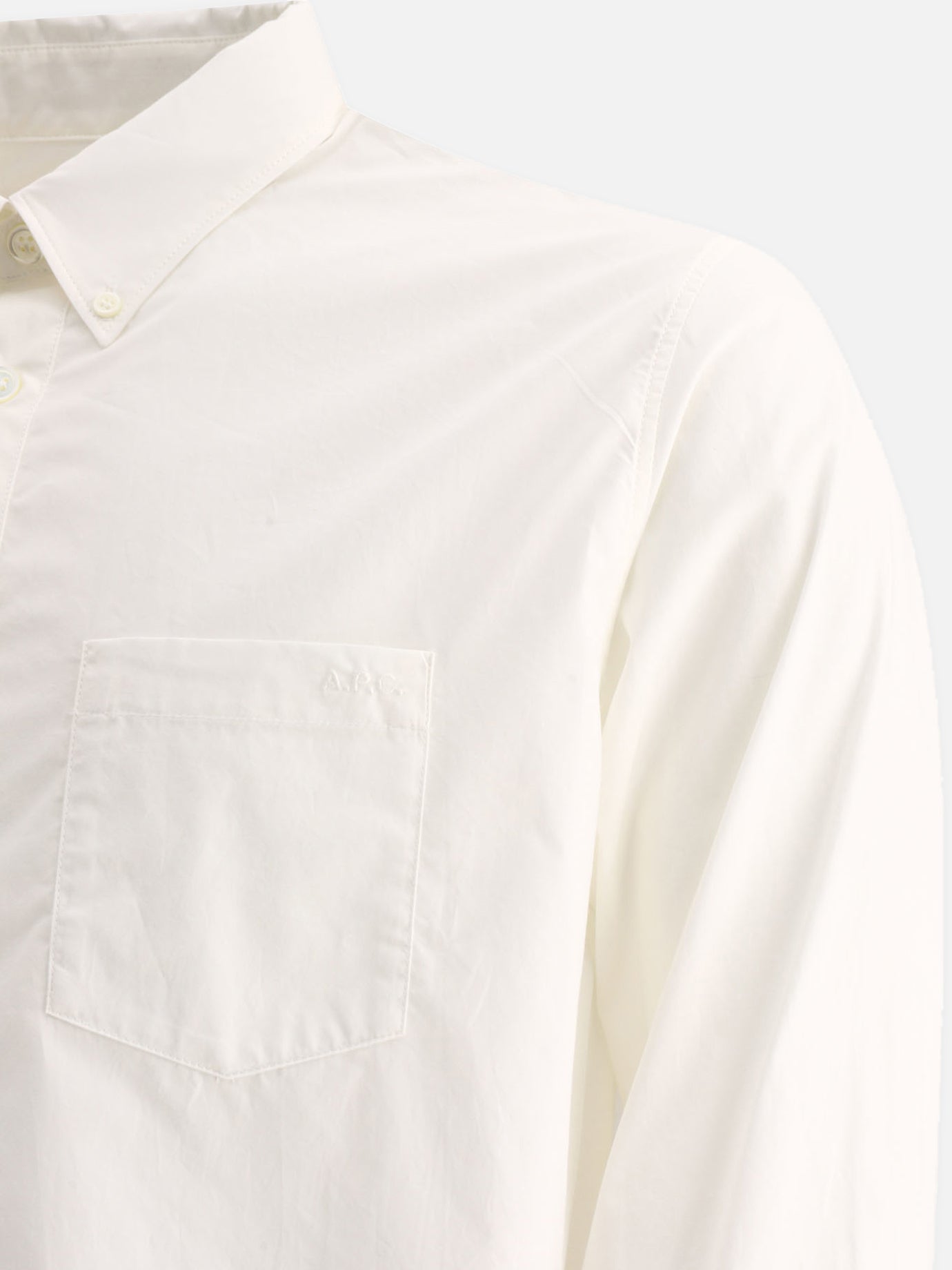 Formal shirts 100% cotone  White - A.P.C. Men | PDP | VIETTI Online Store | thumbnail_4