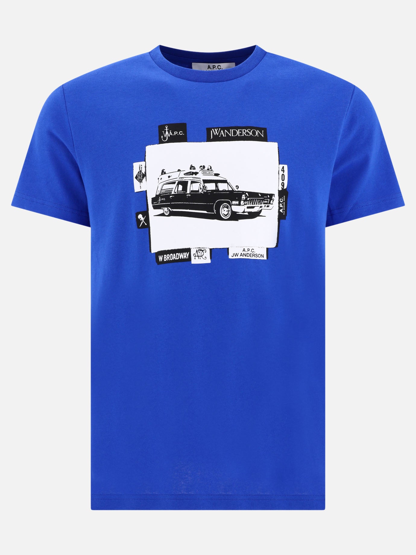 Crewneck t-shirts 100% cotton  Blue - A.P.C. Men | PDP | VIETTI Online Store | Zoom-Modal
