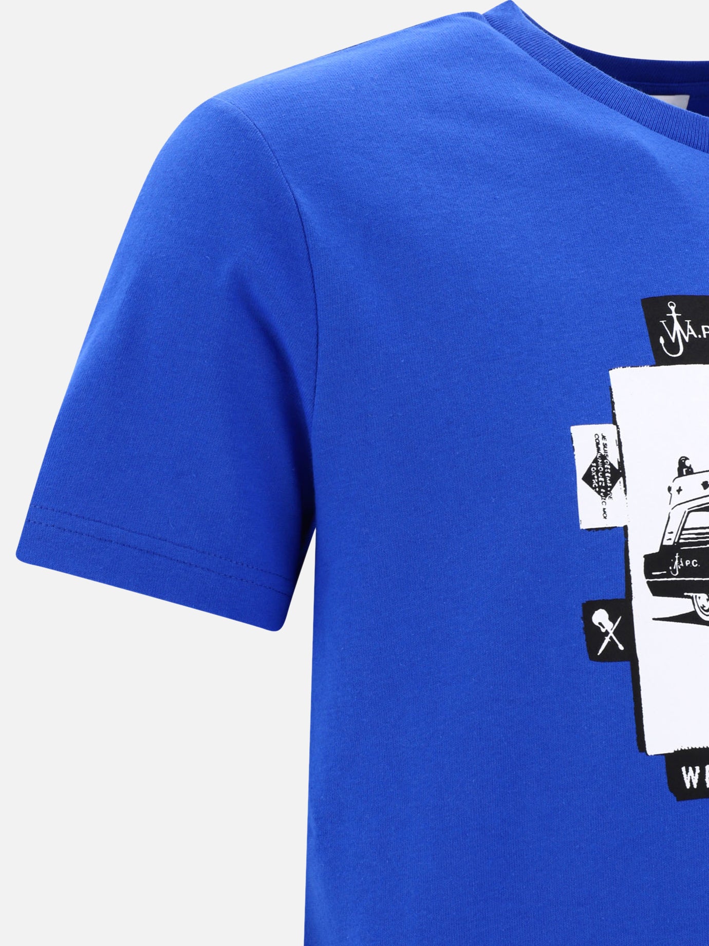 Crewneck t-shirts 100% cotton  Blue - A.P.C. Men | PDP | VIETTI Online Store | thumbnail_4