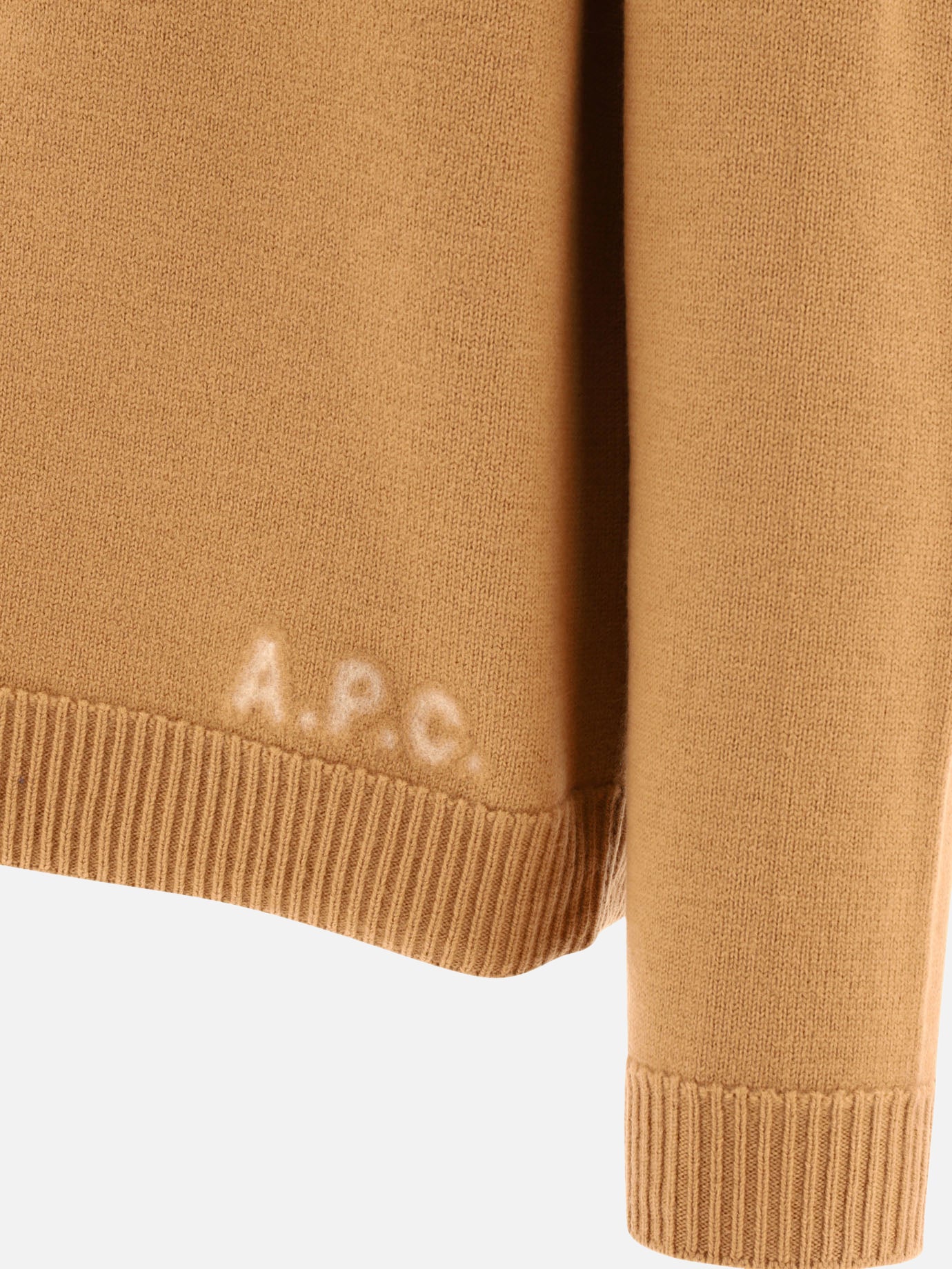 Crewneck sweaters 100% lana merino  Beige - A.P.C. Men | PDP | VIETTI Online Store | Zoom-Modal_4
