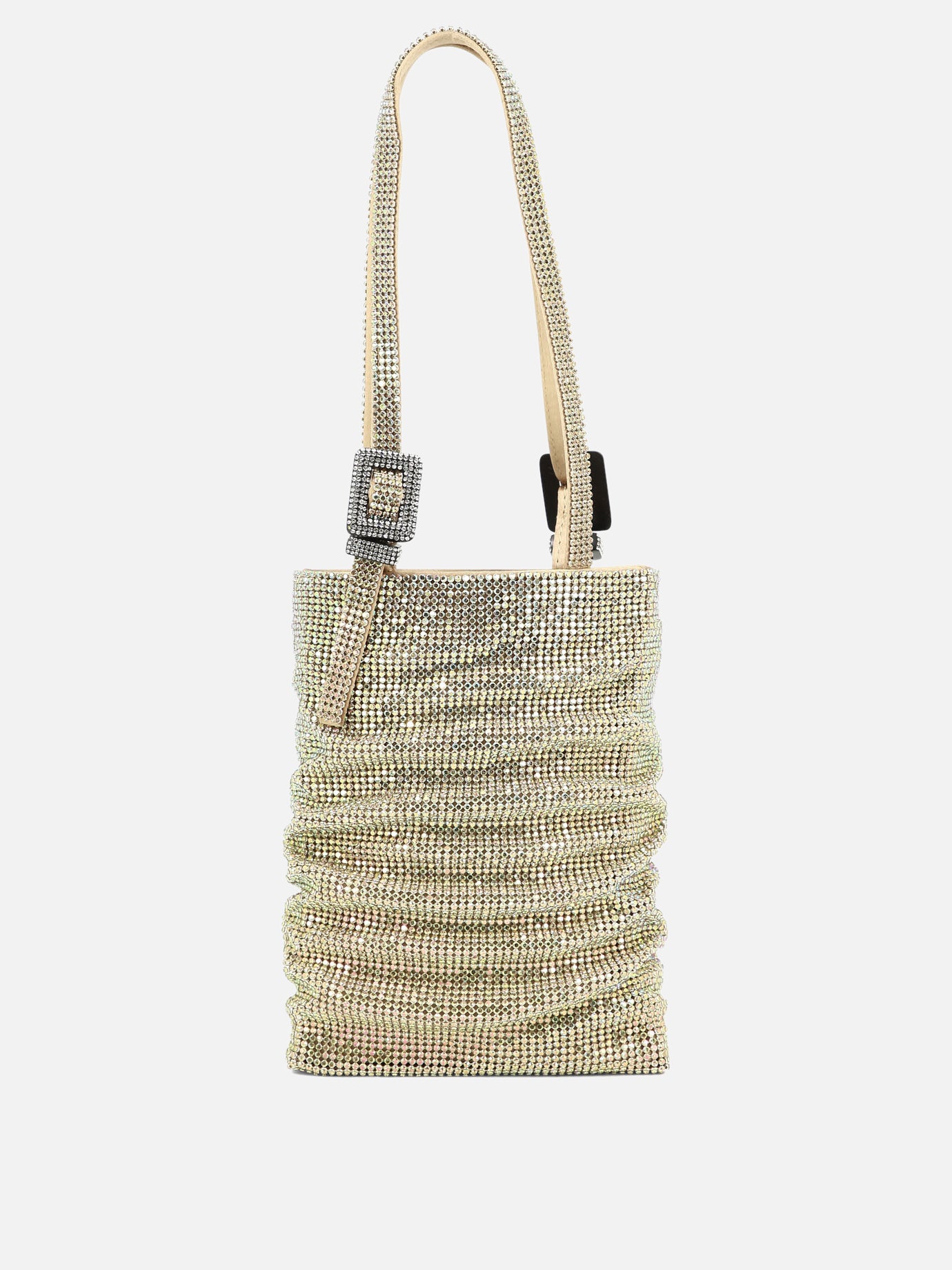 Small bags 100% aluminium mesh  Gold - Benedetta Bruzziches Women | PDP | VIETTI Online Store | Zoom-Modal_3
