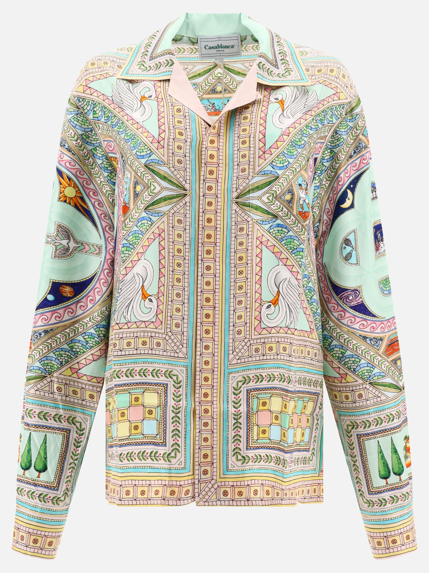 Casual shirts 100% seta  Green - Casablanca Women | PDP | VIETTI Online Store | thumbnail