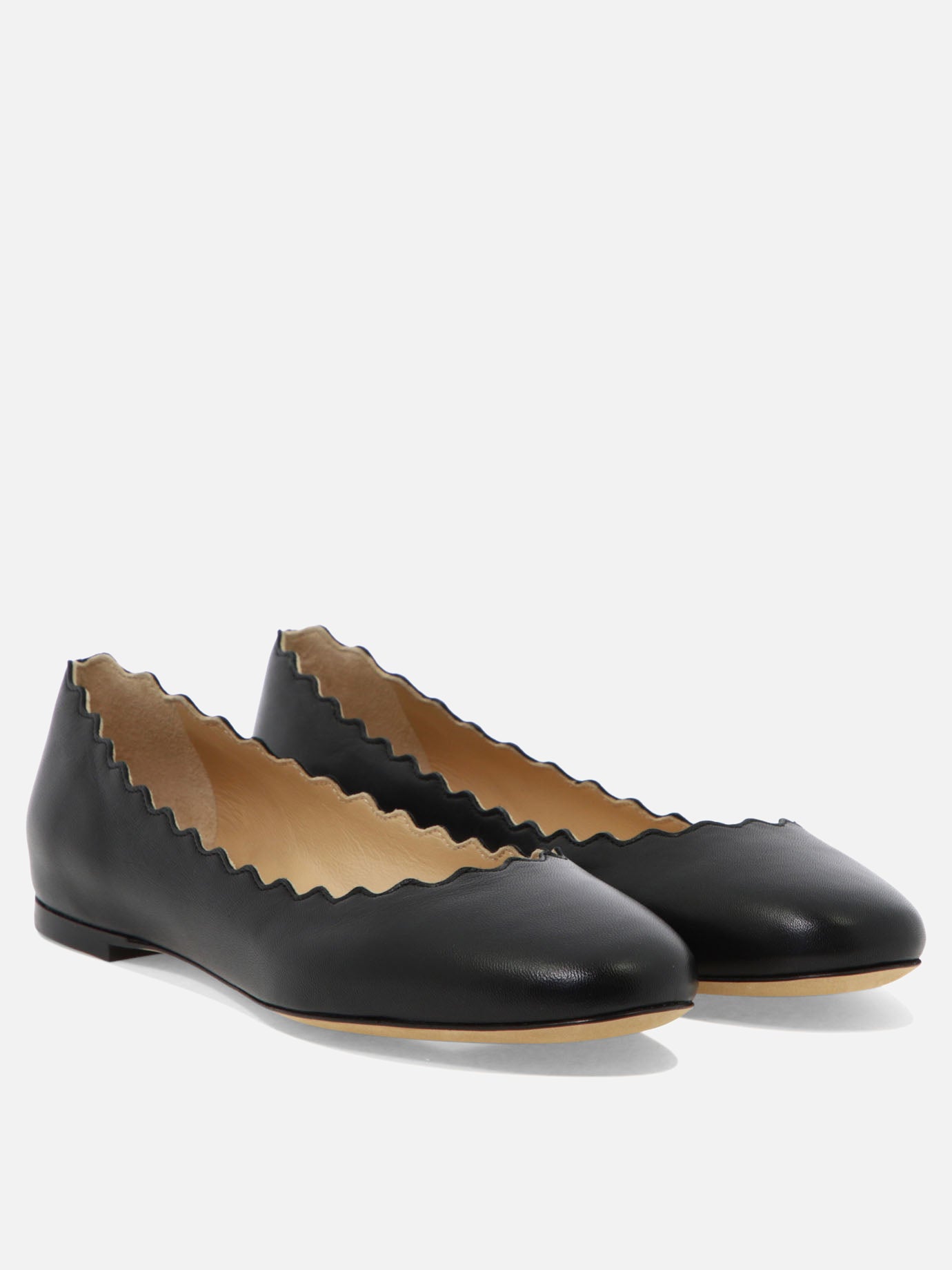 Classic ballet flats 100% goat leather - 90% cow leather 10% rubber  Black - Chloé Women | PDP | VIETTI Online Store | Zoom-Modal_2
