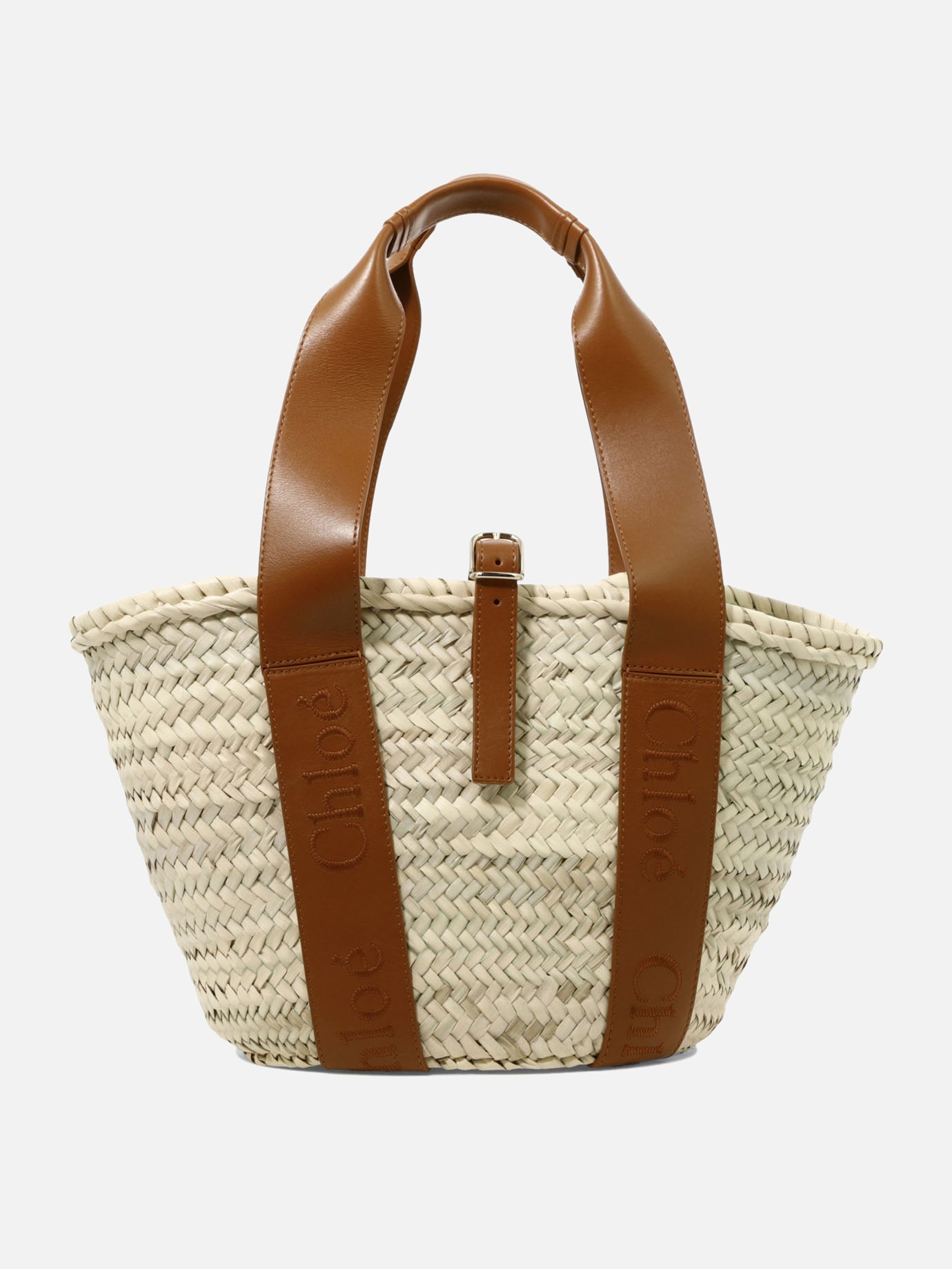 Large bags 80% foglie di palma 20% pelle di vitello  Brown - Chloé Women | PDP | VIETTI Online Store | thumbnail