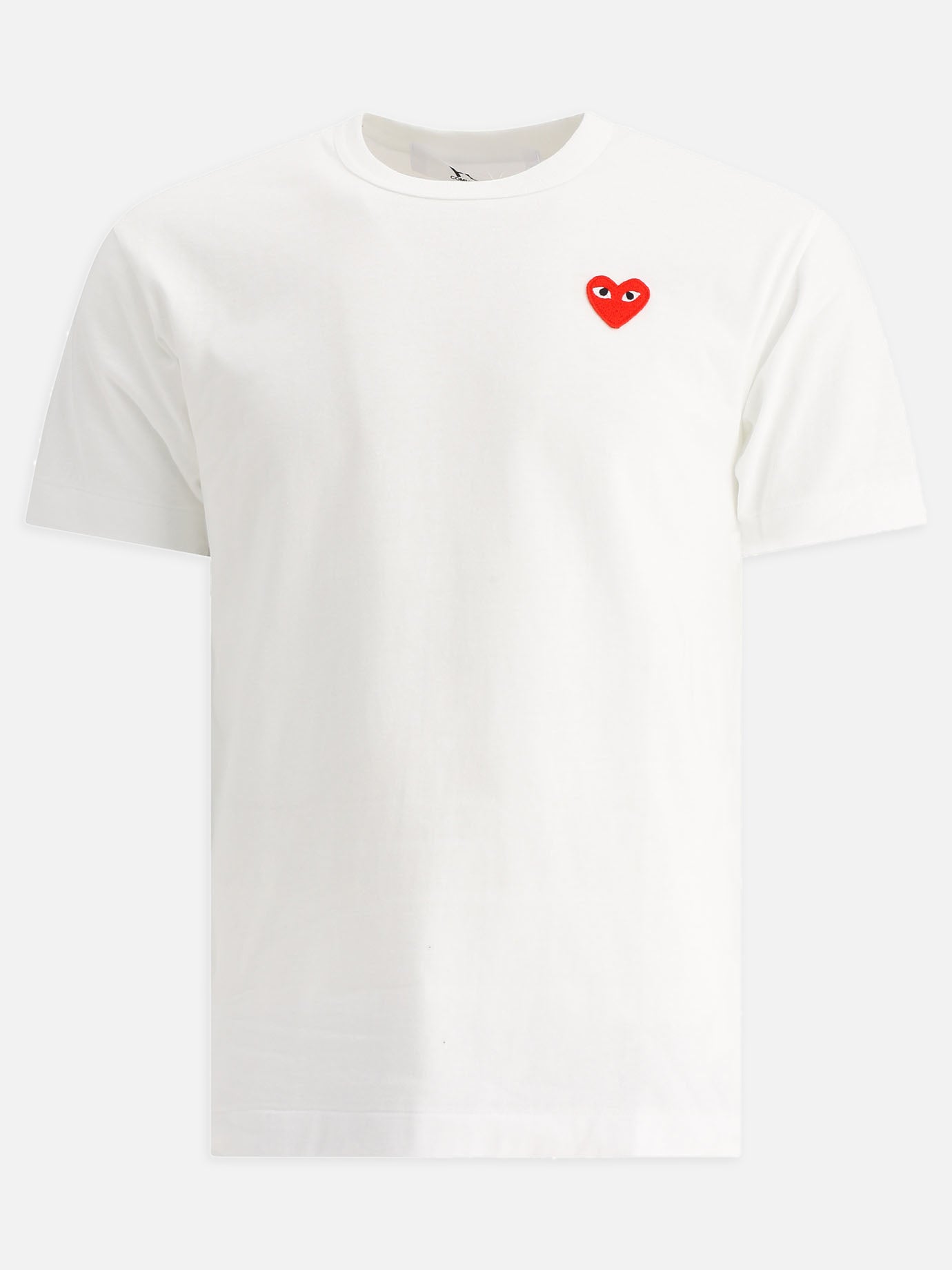 Crewneck t-shirts 100% cotton  White - Comme Des Garçons Play Men | PDP | VIETTI Online Store | thumbnail