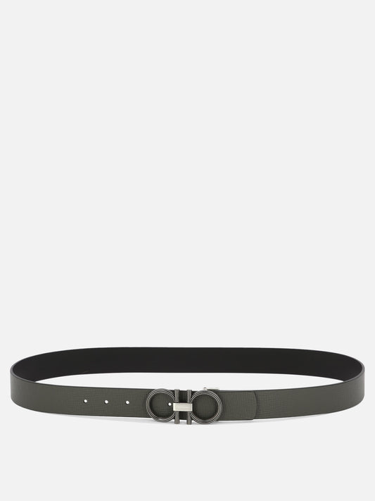 Leather belts 0764849  Grey - Ferragamo Men | PLP | VIETTI Online Store 
