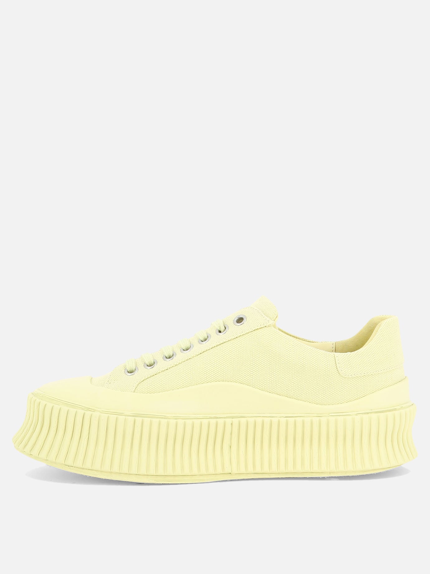 Low top sneakers 80% cotone 20% gomma - 100% gomma  Yellow - Jil Sander Women | PDP | VIETTI Online Store | thumbnail_3