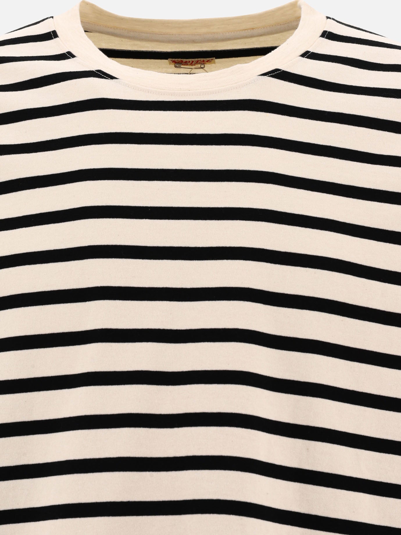 T-shirt girocollo 100% cotone  Nero - KAPITAL Uomo | PDP | VIETTI Online Store | thumbnail_3