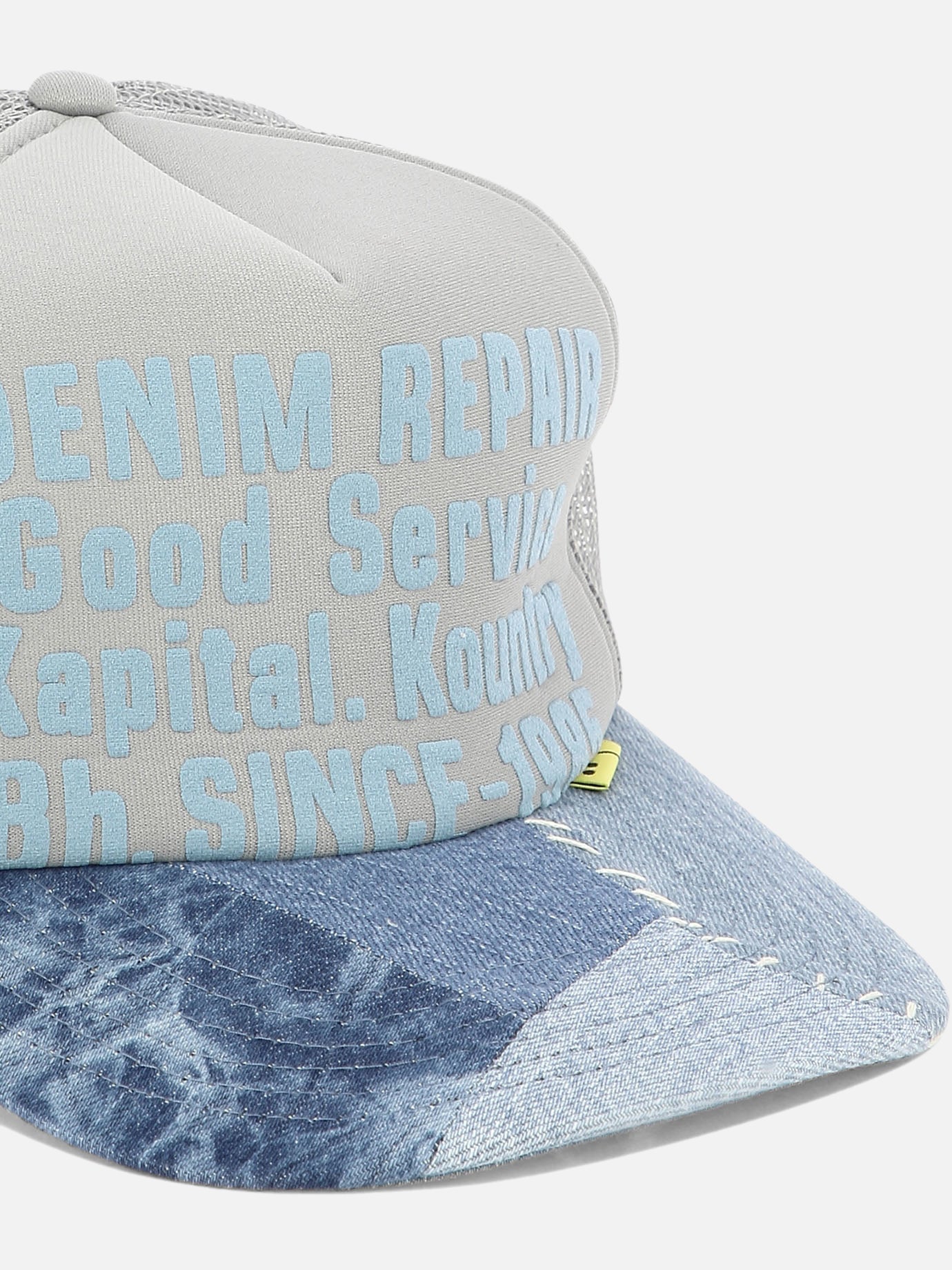 Trucker caps 100% poliestere  Grey - KAPITAL Men | PDP | VIETTI Online Store | thumbnail_4