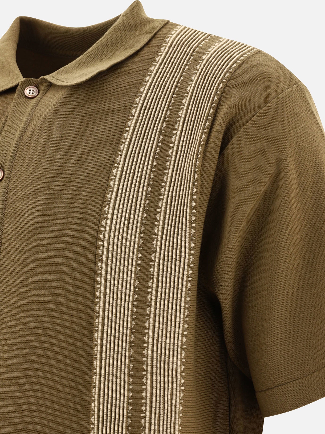 Polo shirts with buttons 100% cotone  Green - KAPITAL Men | PDP | VIETTI Online Store | Zoom-Modal_4
