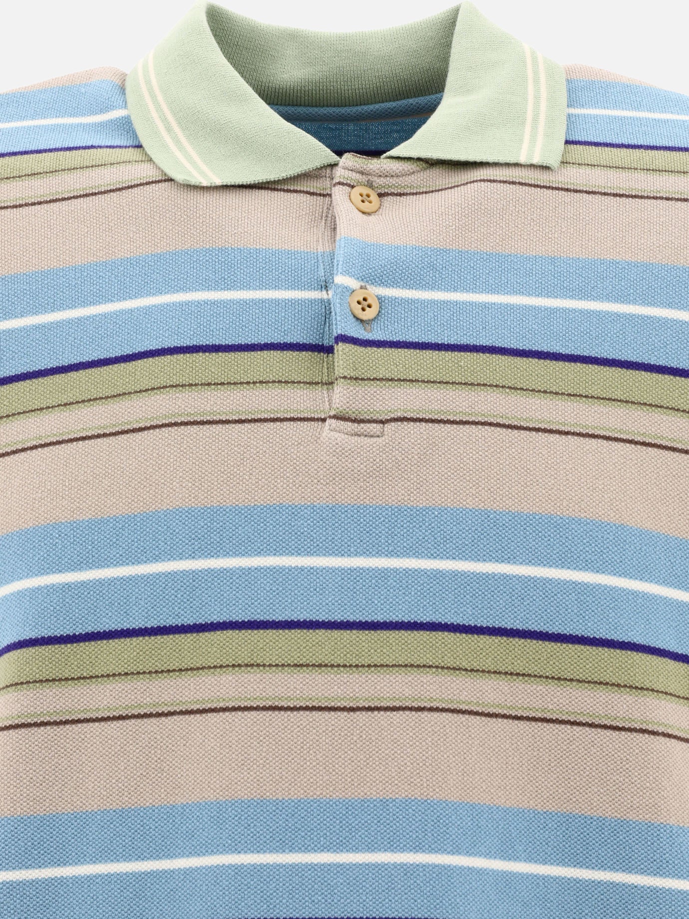 Polo shirts with buttons 100% cotone  Beige - KAPITAL Men | PDP | VIETTI Online Store | thumbnail_3