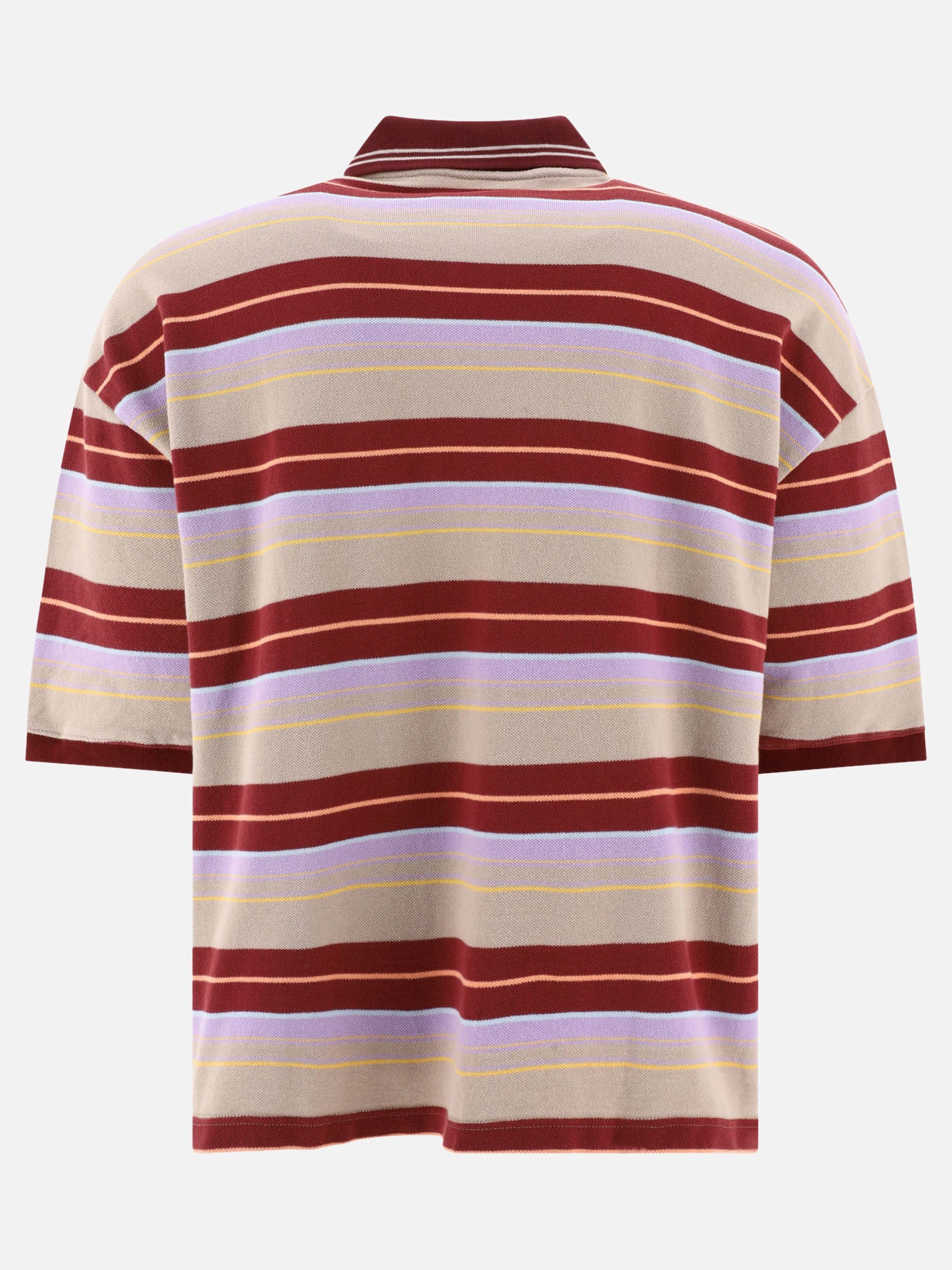 Polo con bottoni 100% cotone  Bordeaux - KAPITAL Uomo | PDP | VIETTI Online Store | thumbnail_2