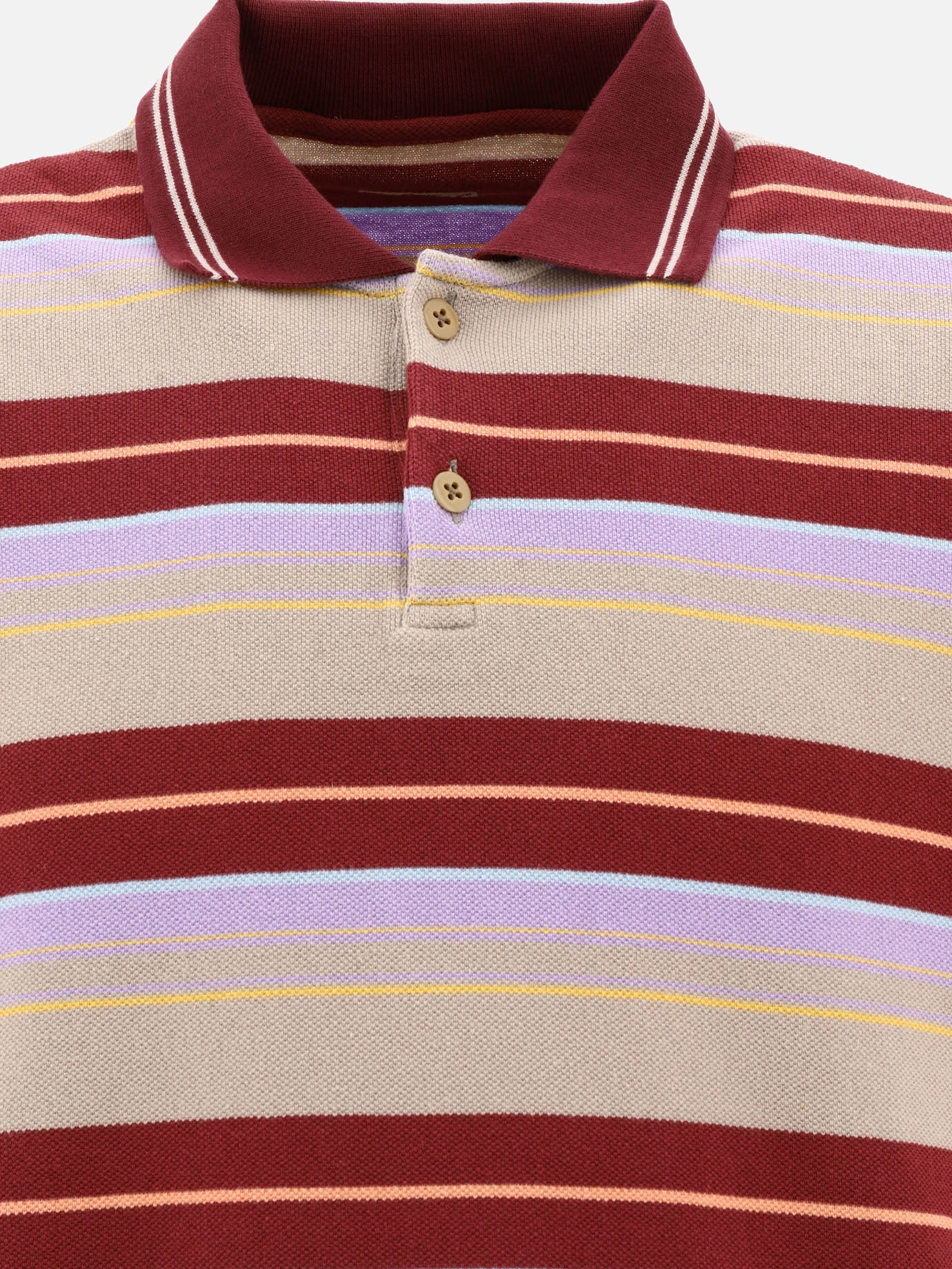 Polo con bottoni 100% cotone  Bordeaux - KAPITAL Uomo | PDP | VIETTI Online Store | Zoom-Modal_3
