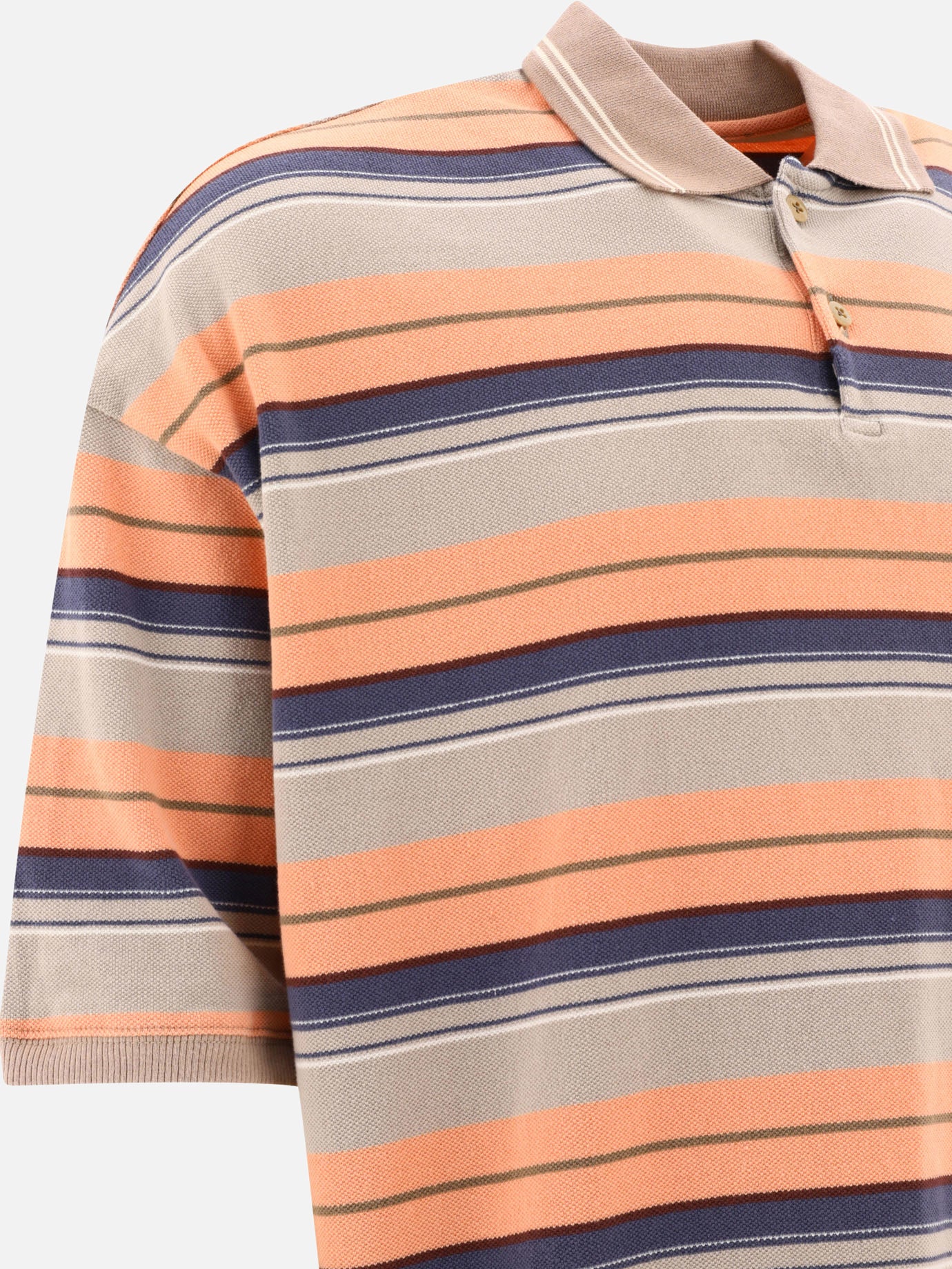 Polo shirts with buttons 100% cotone  Orange - KAPITAL Men | PDP | VIETTI Online Store | Zoom-Modal_4
