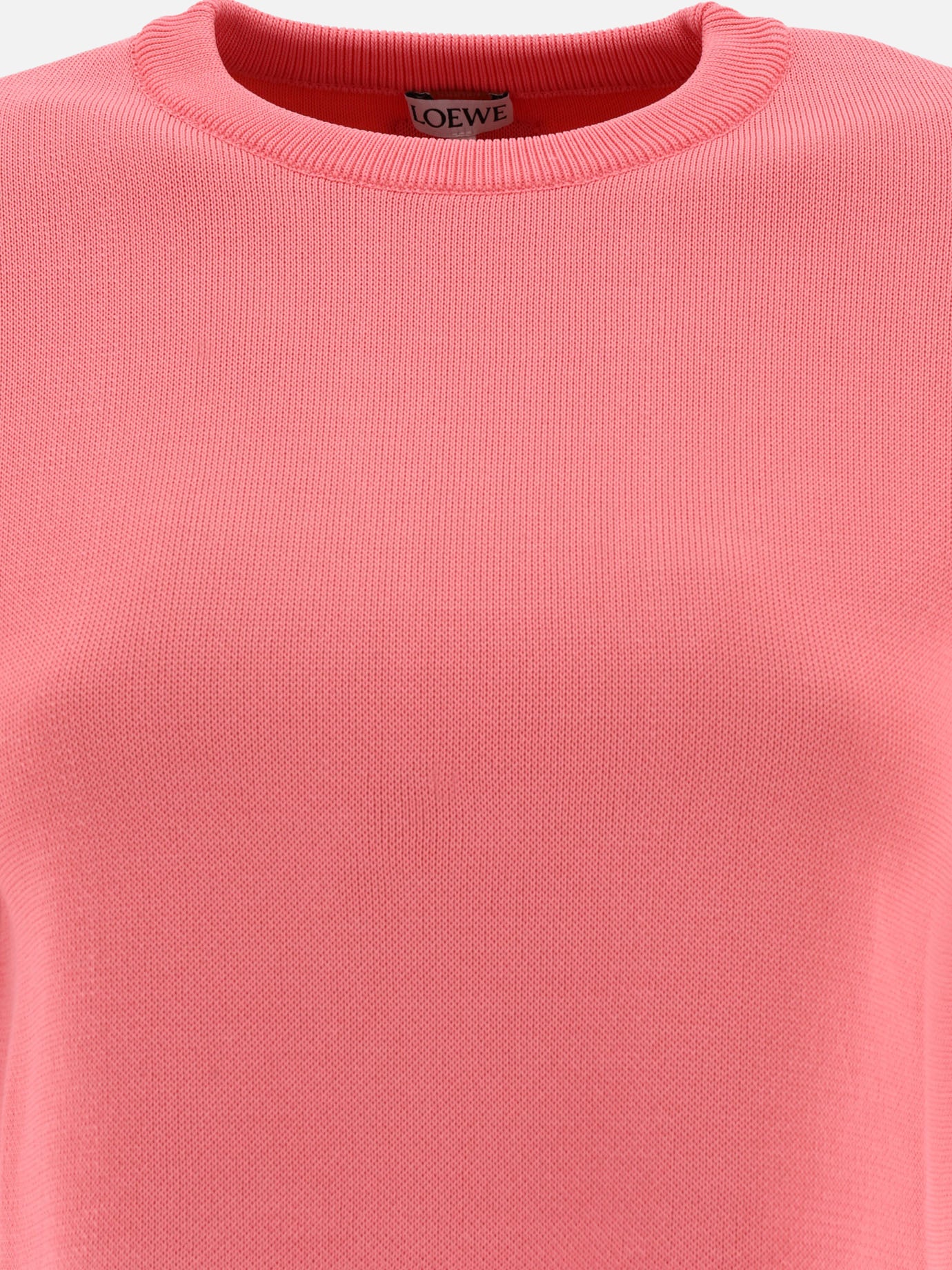 Crop tops 49% viscose 29% cotton 19% polyamide 1% leather  Pink - Loewe Women | PDP | VIETTI Online Store | thumbnail_3
