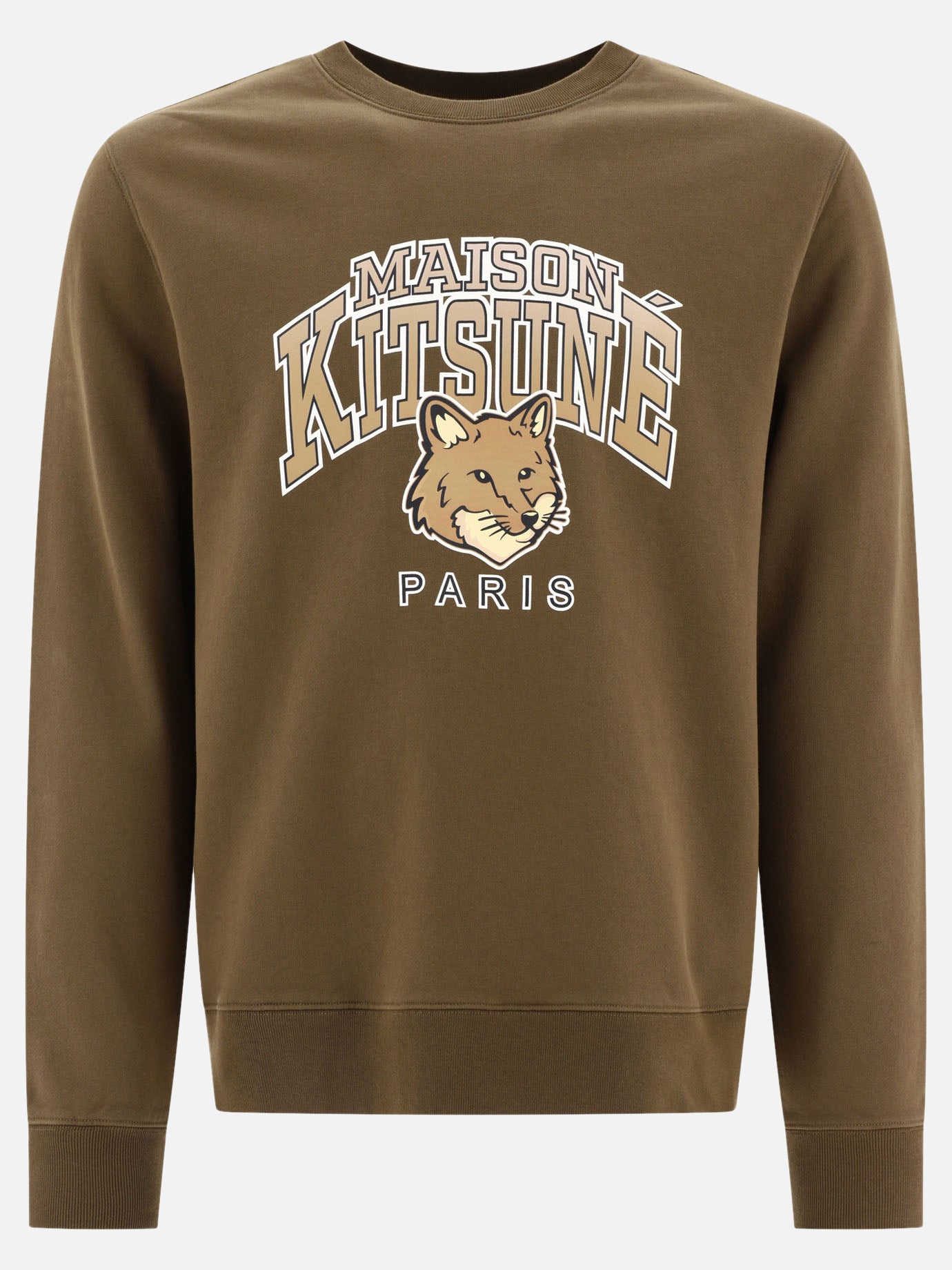 Crewnecks 100% cotone  Green - Maison Kitsuné Men | PDP | VIETTI Online Store | Zoom-Modal
