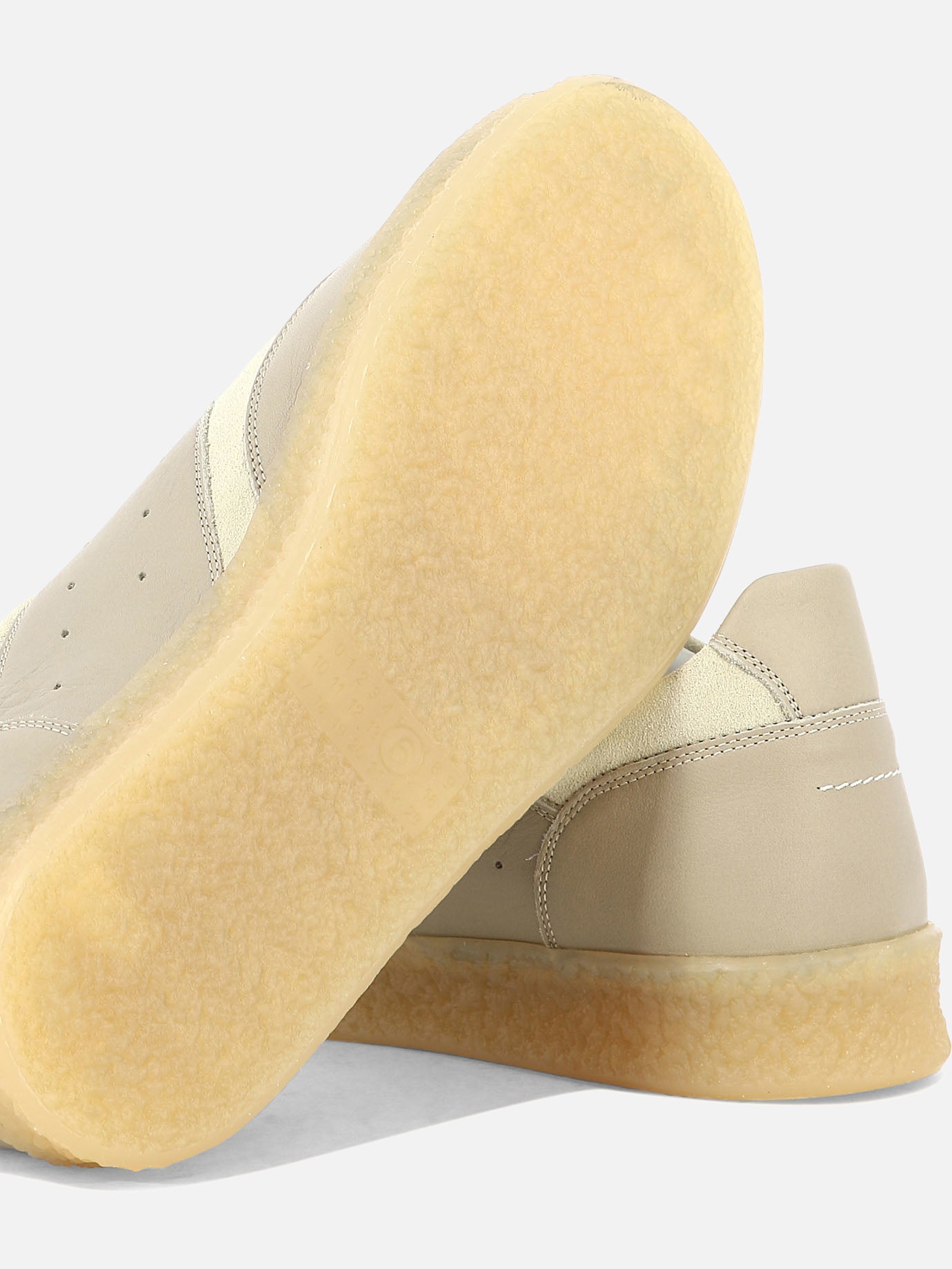 Low top sneakers 100% leather - 100% rubber  White - MM6 Maison Margiela Men | PDP | VIETTI Online Store | thumbnail_5