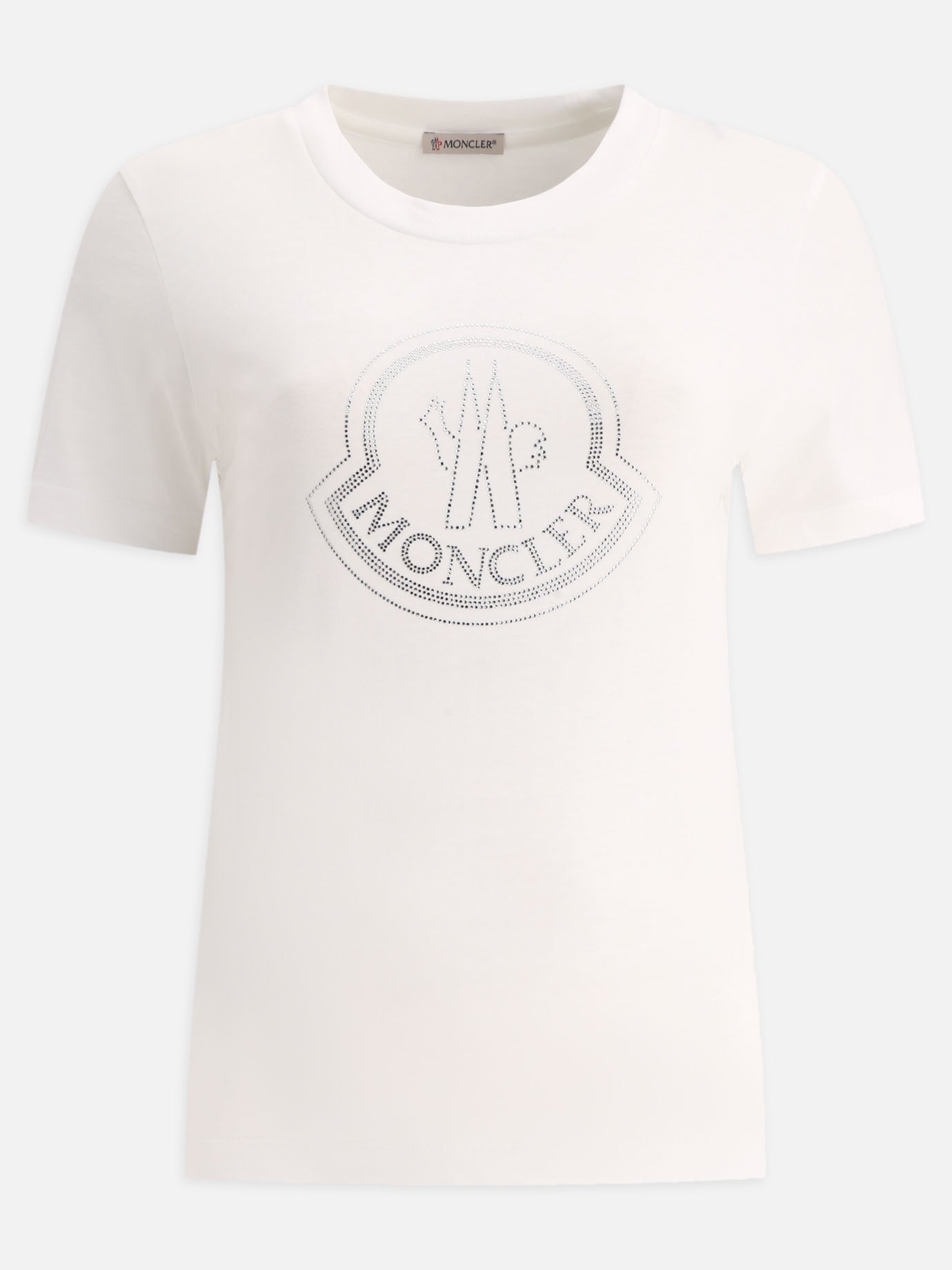 Crewneck t-shirts 100% cotone  White - Moncler Women | PDP | VIETTI Online Store | thumbnail