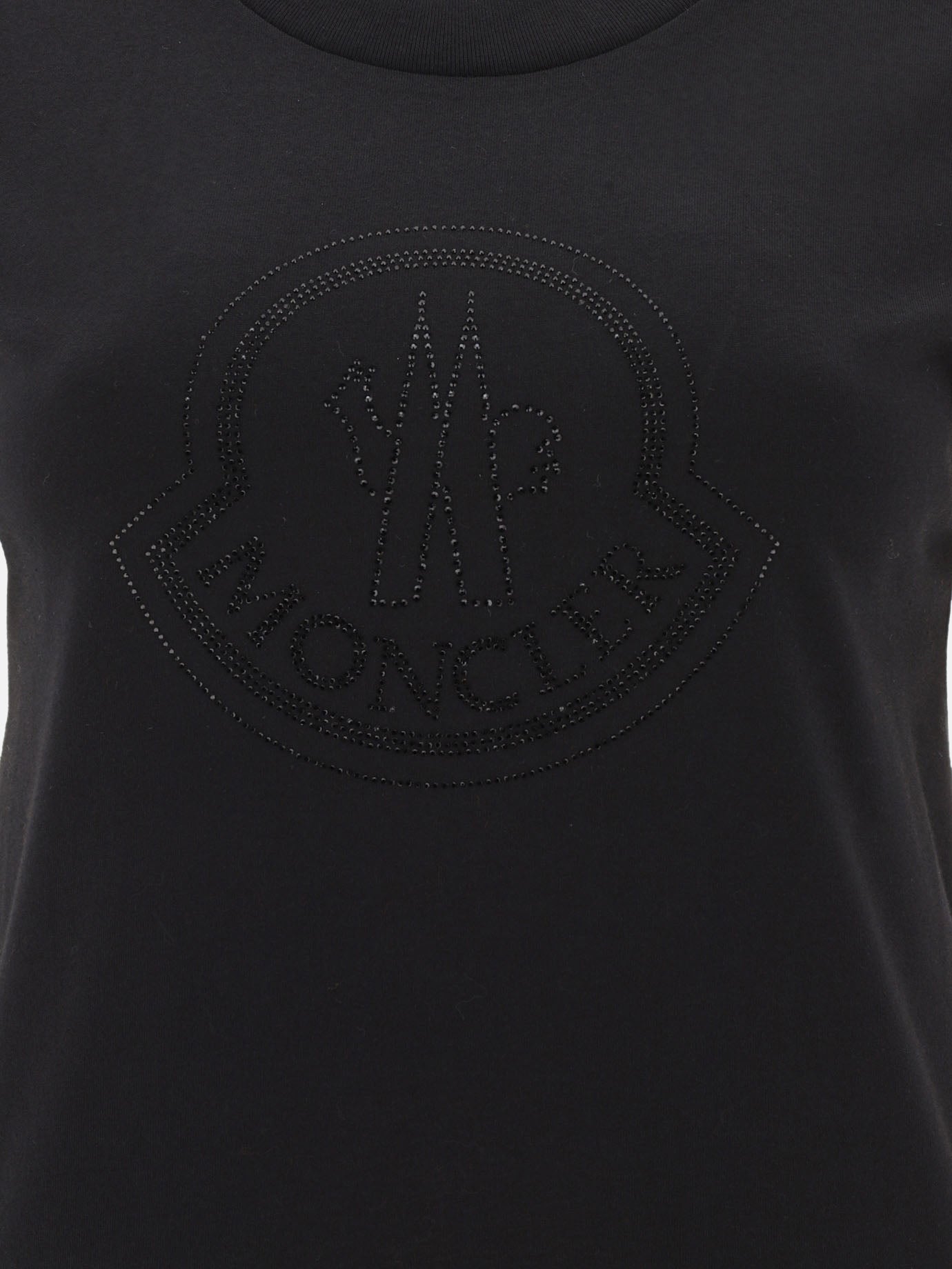 Crewneck t-shirts 100% cotone  Black - Moncler Women | PDP | VIETTI Online Store | Zoom-Modal_3
